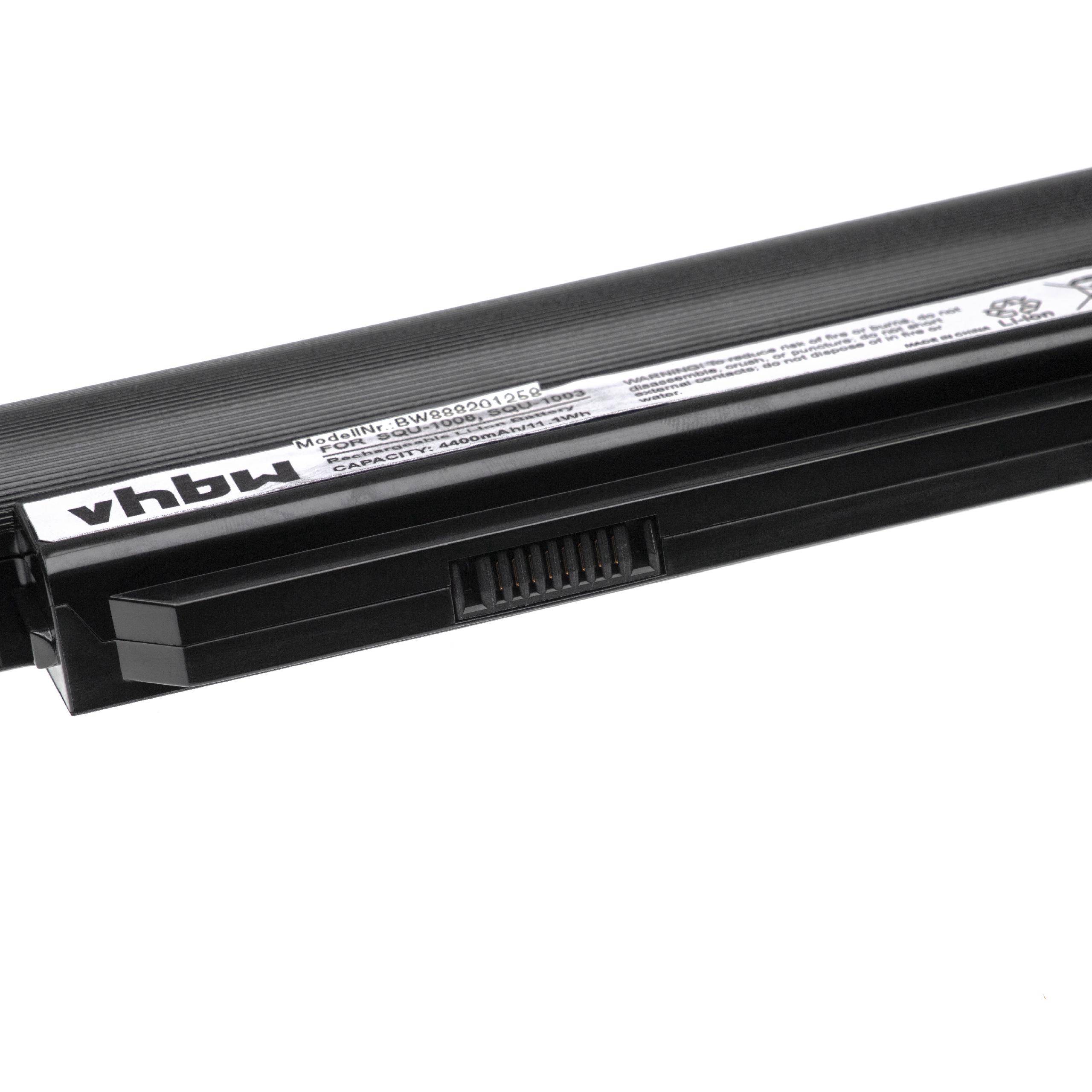 vhbw Akku kompatibel mit Hasee A560P-I7, A560P-i5 D4, K580, A560P-i7 D5, K580C-i7, K580C, K580P Notebook (4400 mAh, 11,1 V, Li-Ion)