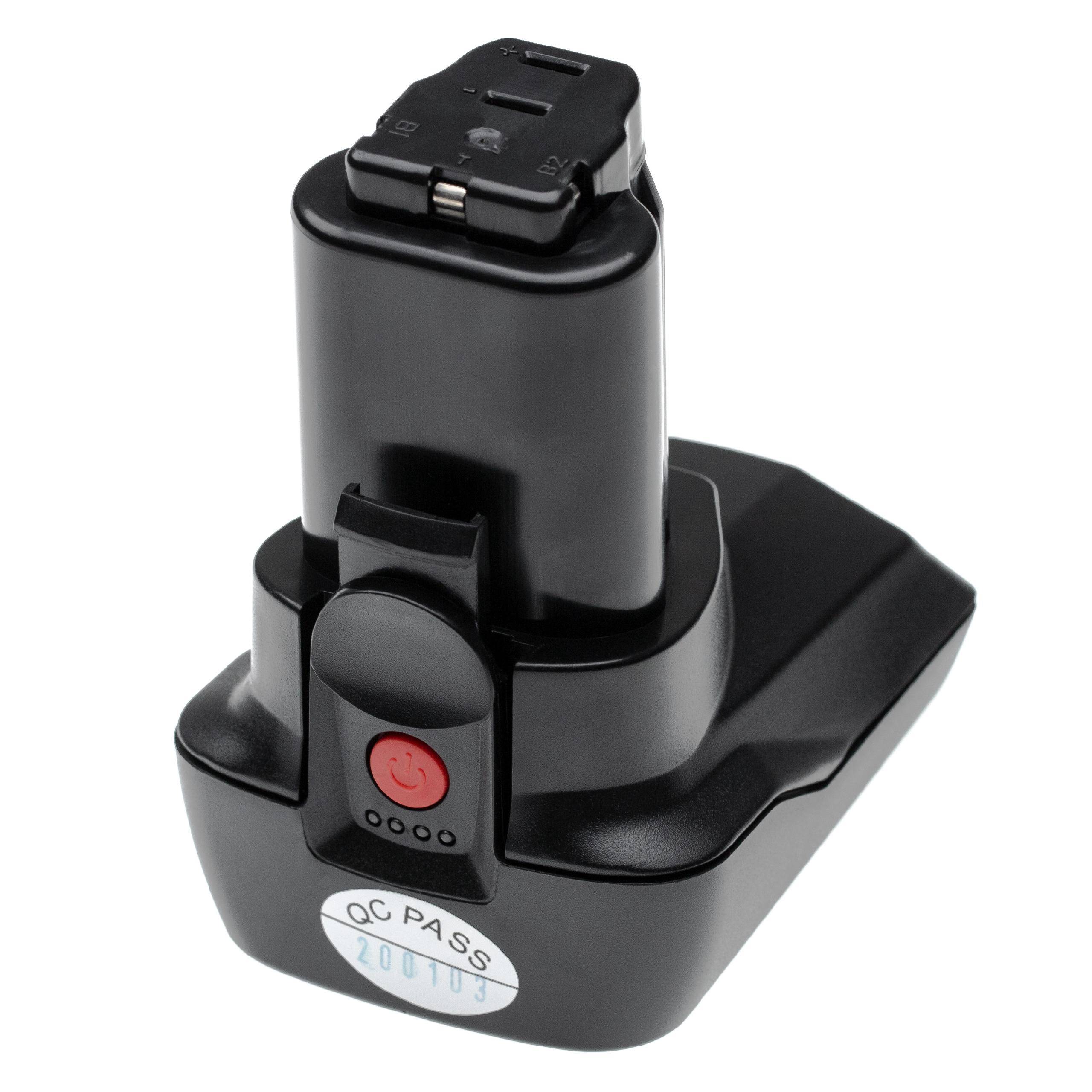 vhbw Akku kompatibel mit Metabo KPA 10.8 400, PowerLed 12, PowerImpact 12, KPA 10.8, KPA 10.8 600 Werkzeug (4000 mAh, Li-Ion, 10,8 V)