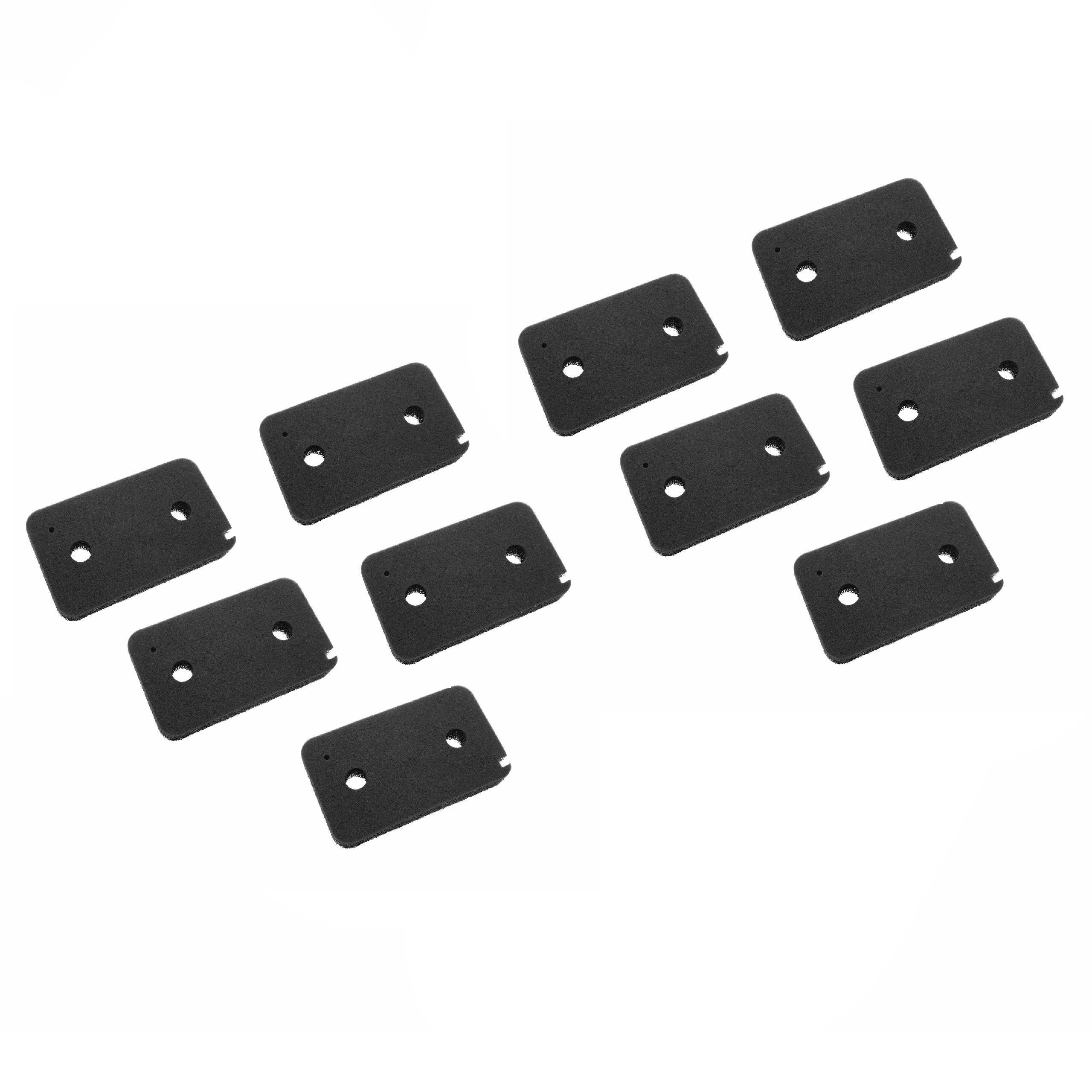 vhbw 10x Schaumfilter kompatibel mit Miele Young Style T7953WP (CH) Wäschetrockner