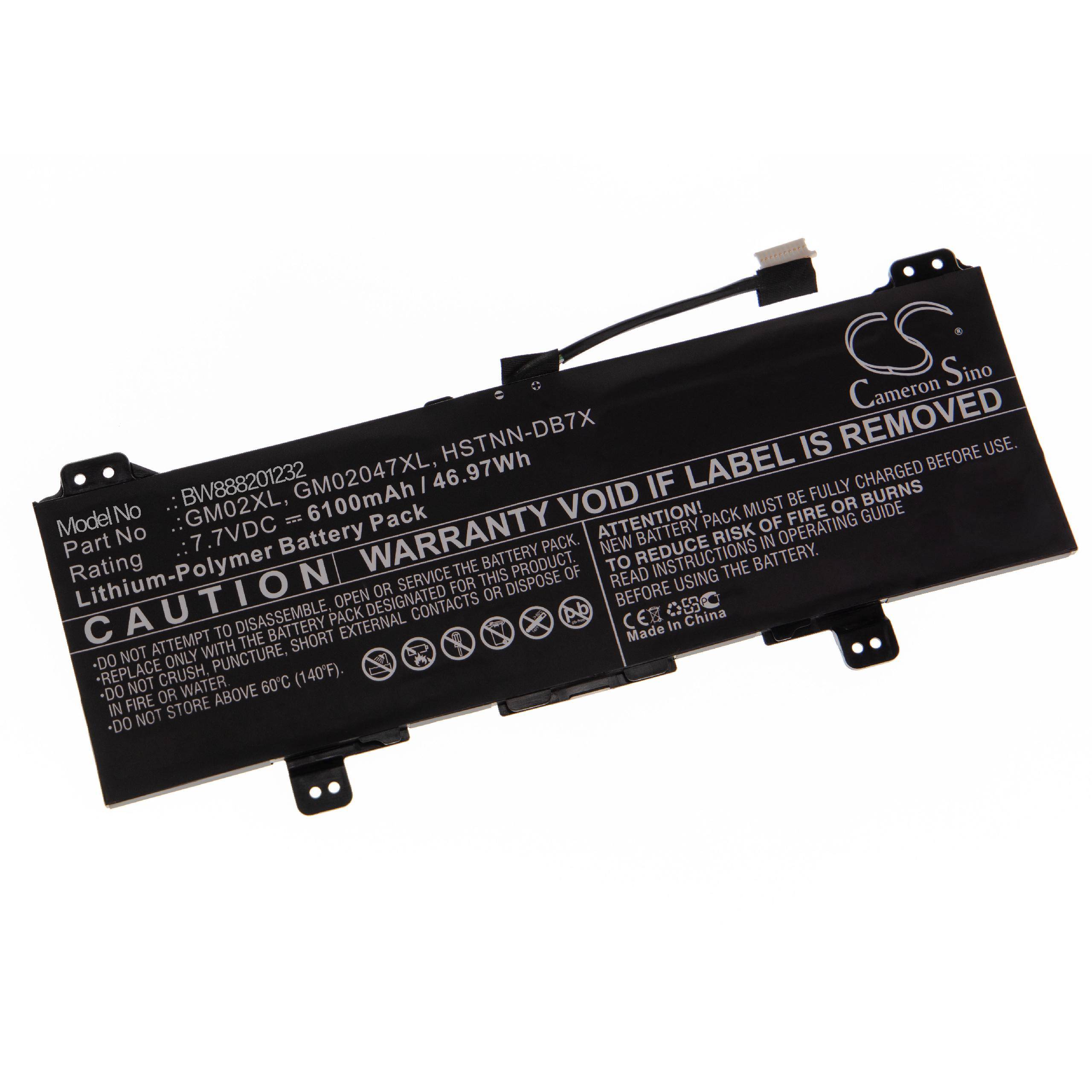 vhbw Akku Ersatz für HP 917679-241, 917679-271, 917679-541, 917679-2C1, 917725-855 für Notebook (6100 mAh, 7,7 V, Li-Polymer)