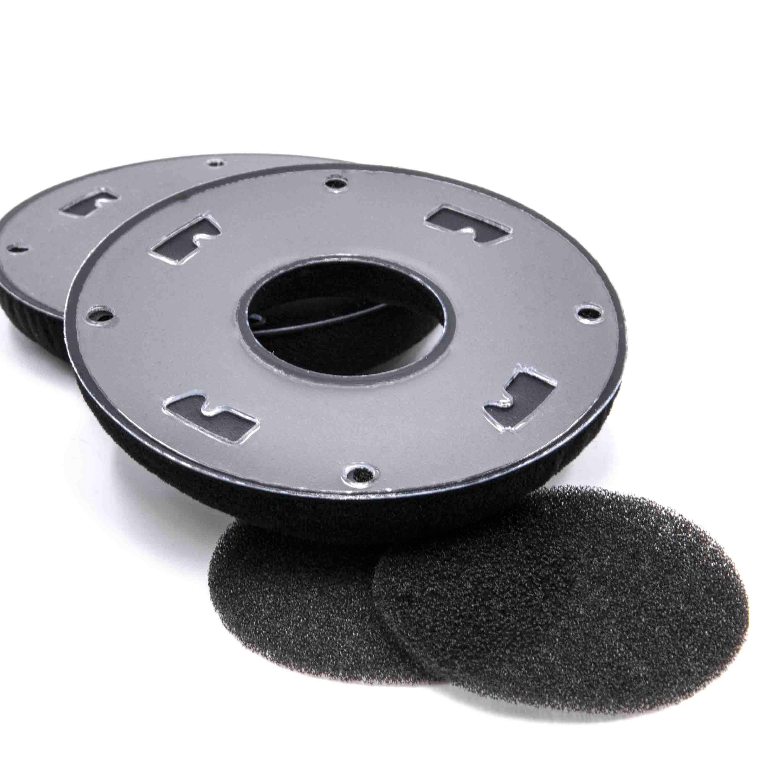 vhbw Ohrpolster Ersatz Polster kompatibel mit AKG K121, K121 Studio, K121S, K141, K141 Studio, K141M Kopfhörer Headset, schwarz, matt