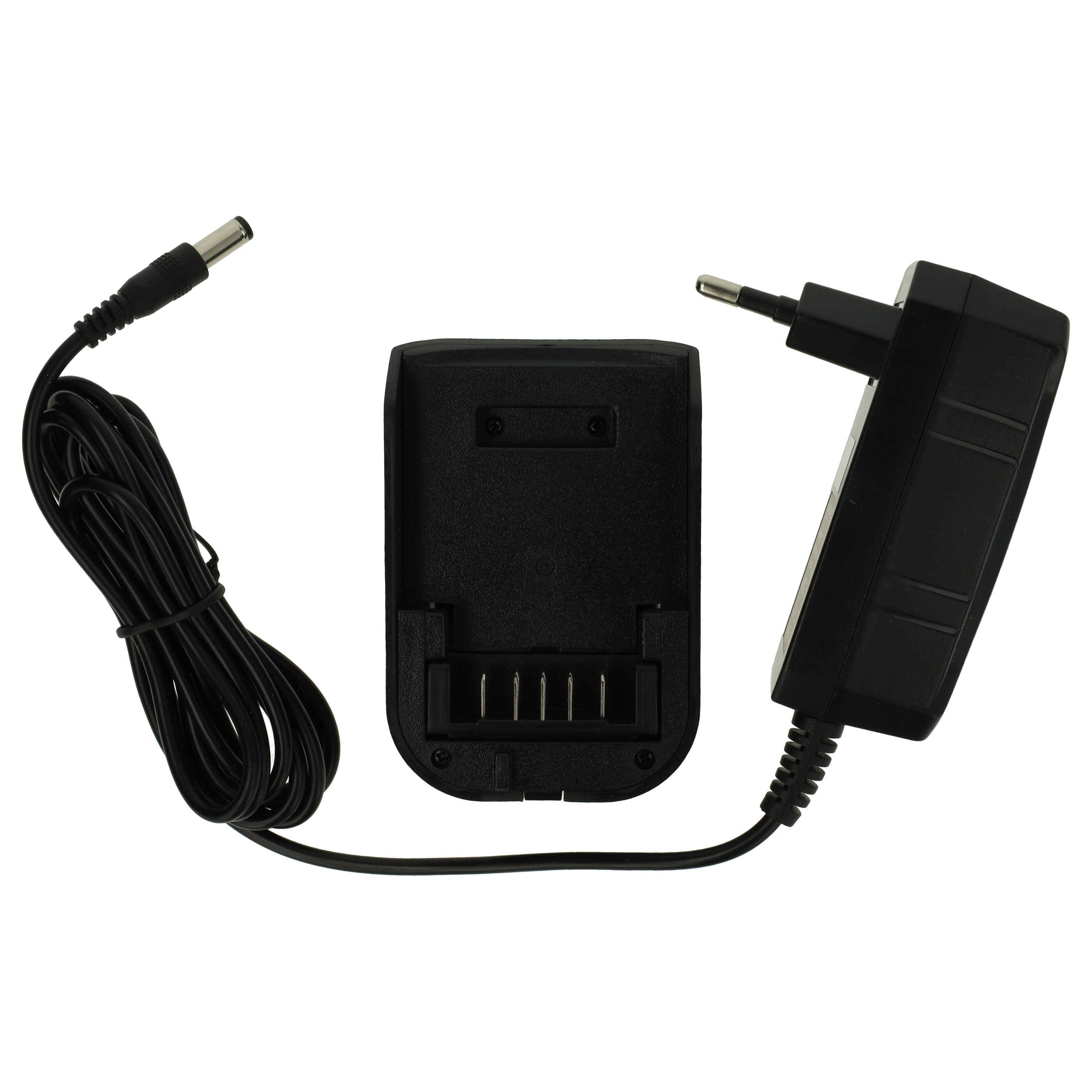 vhbw Ladegerät kompatibel mit Dewalt DCD737M2, DCD737D2, DCD737, DCD735N, DCD735L, DCD735M2, DCD735L2 Werkzeug Li-Ion-Akkus