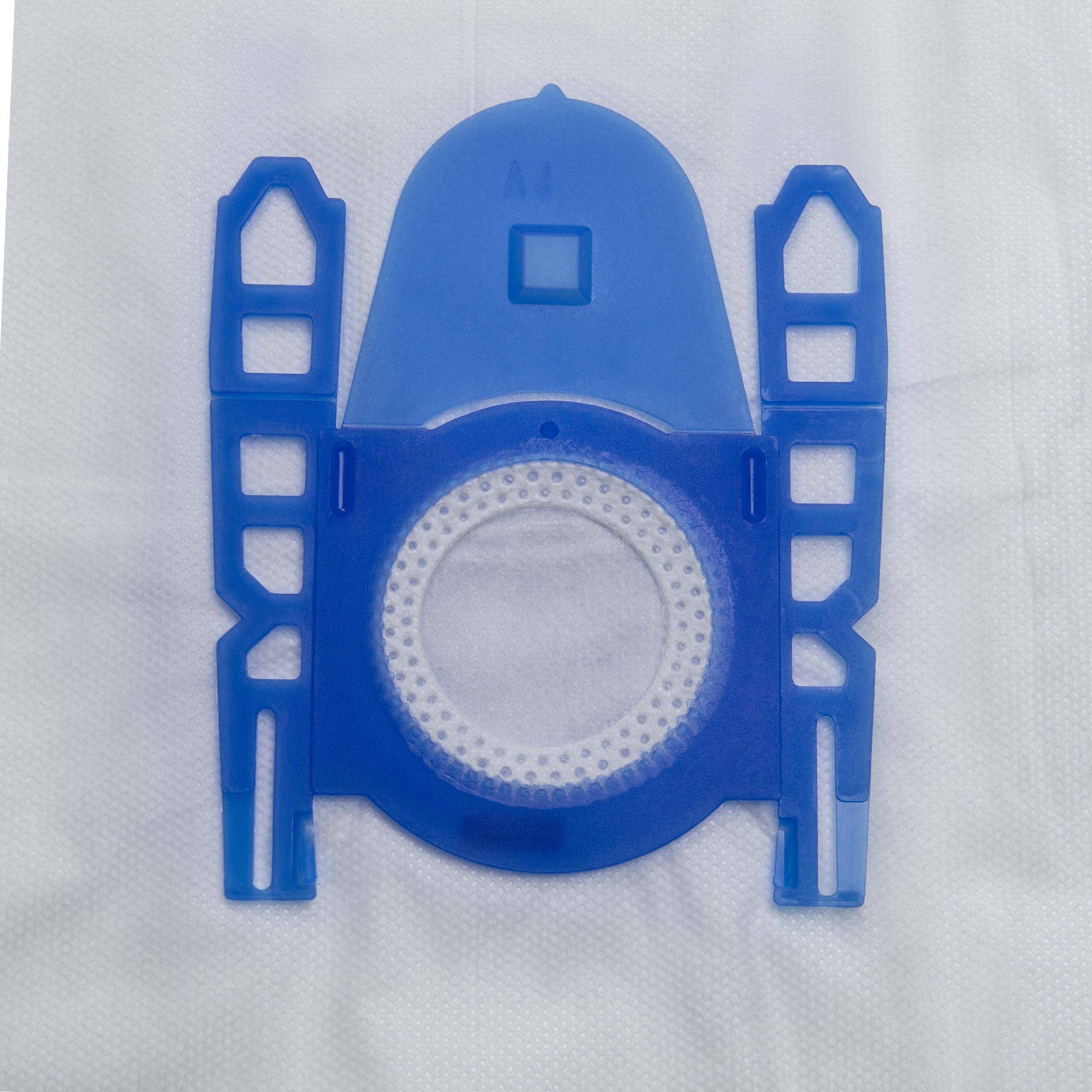 vhbw 20x Staubsaugerbeutel kompatibel mit Kärcher VC 5100, VC 5200, VC 5300 Staubsauger - Mikrovlies, Typ F/J, 30cm x 30cm, Weiß