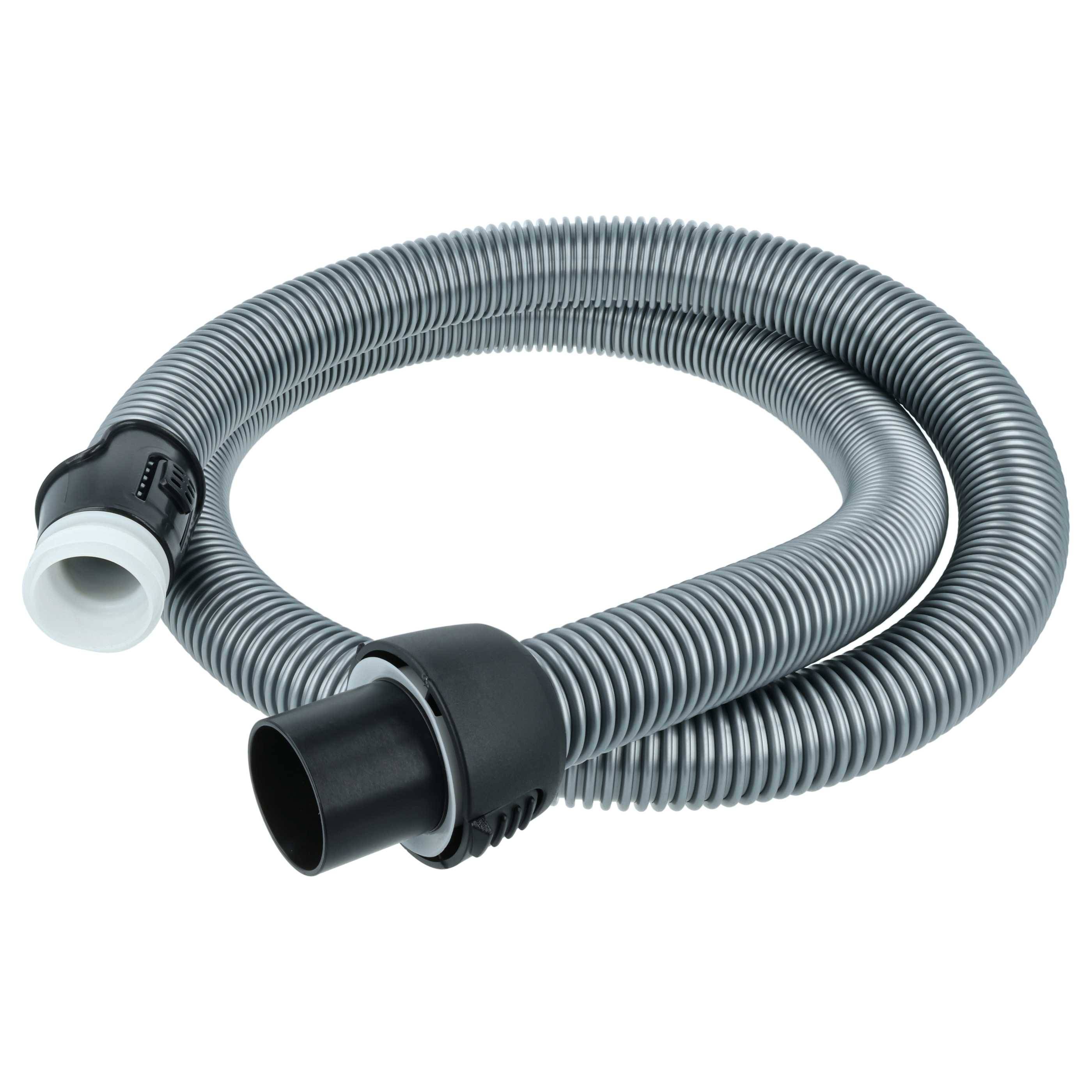 vhbw Staubsauger Ersatz Schlauch 1,8m kompatibel mit Tornado 903151683, 903151685, 903151686, 903151703 Staubsauger schwarz / silber