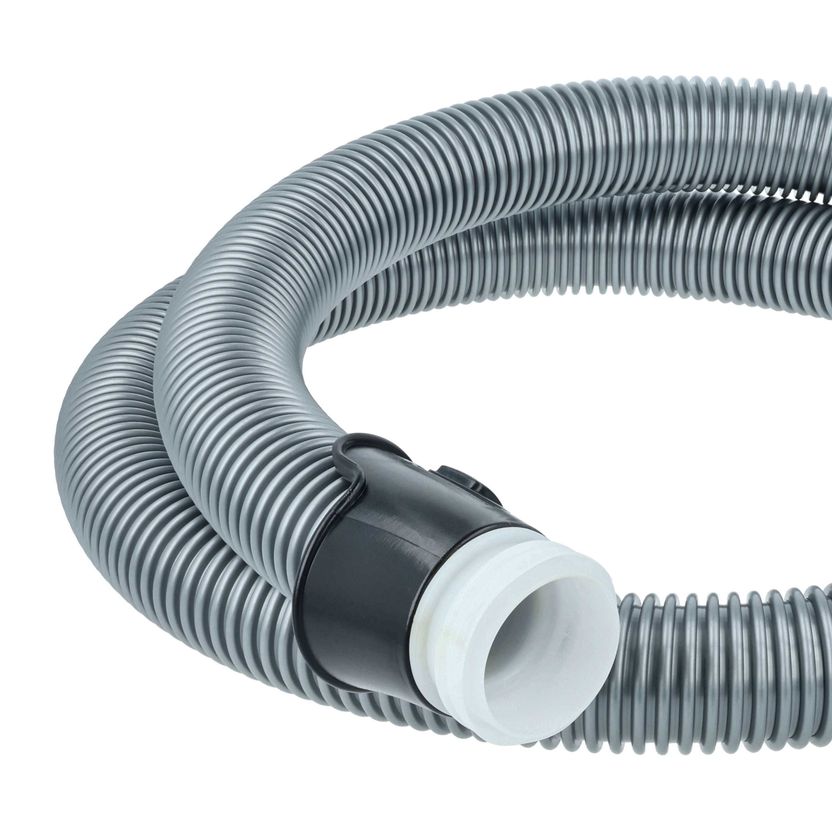 vhbw Staubsauger Ersatz Schlauch 1,8m kompatibel mit Tornado 903151683, 903151685, 903151686, 903151703 Staubsauger schwarz / silber