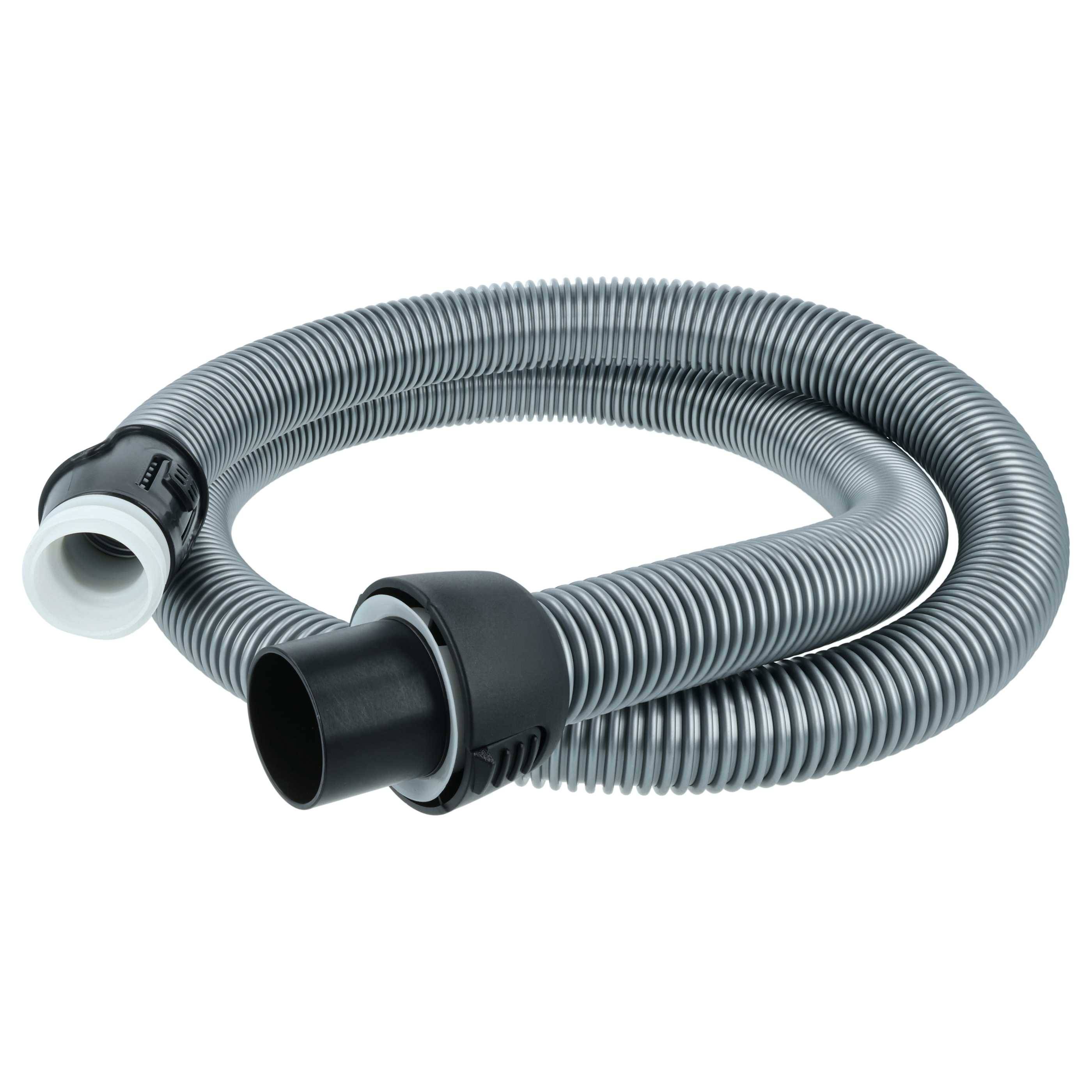 vhbw Staubsauger Ersatz Schlauch 1,8m kompatibel mit Tornado 903151683, 903151685, 903151686, 903151703 Staubsauger schwarz / silber