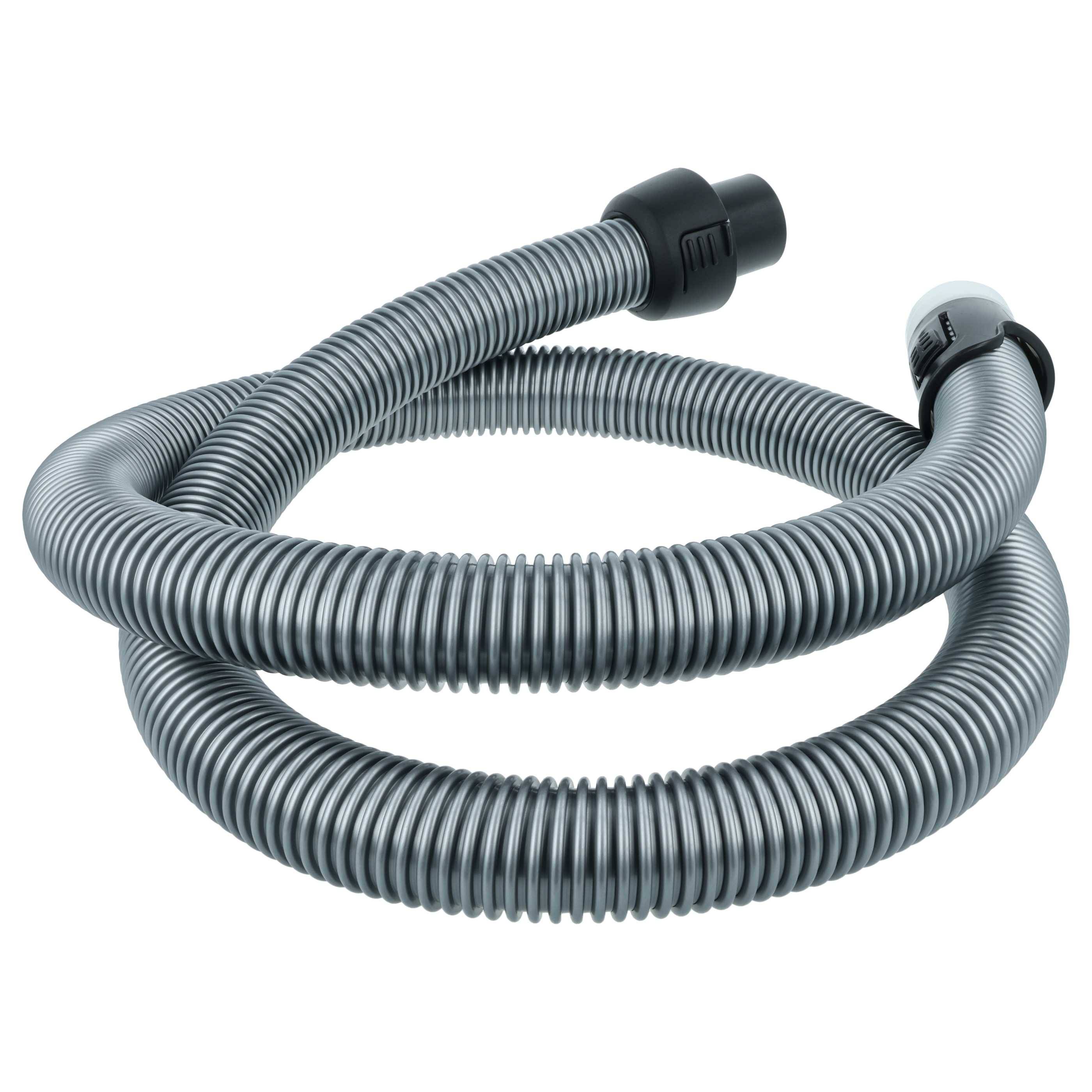 vhbw Staubsauger Ersatz Schlauch 1,8m kompatibel mit Tornado 903151683, 903151685, 903151686, 903151703 Staubsauger schwarz / silber