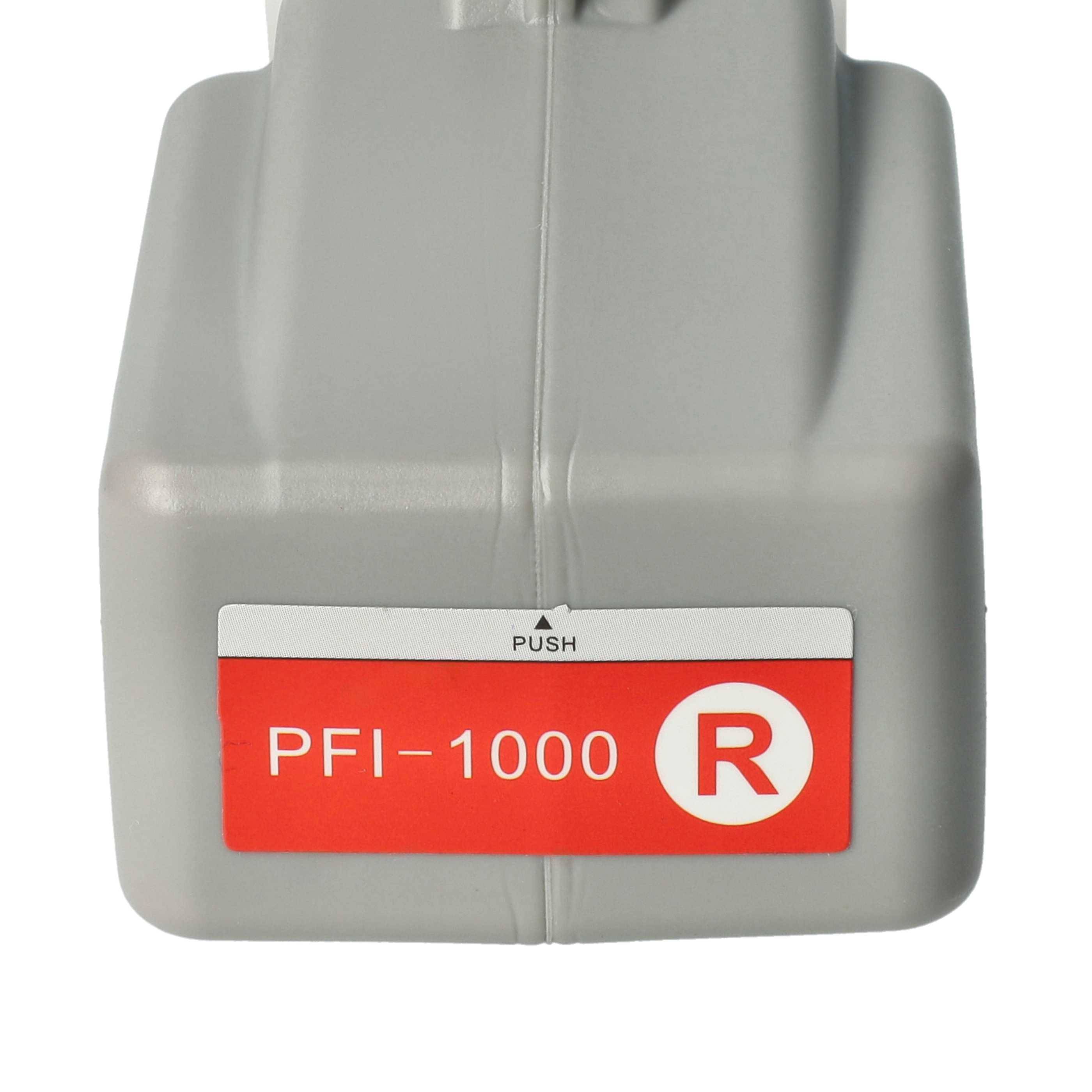 vhbw Tintenpatrone Rot als Ersatz für Canon PFI-1000R, PFI-1000 R (kompatibel, 80ml + Chip)