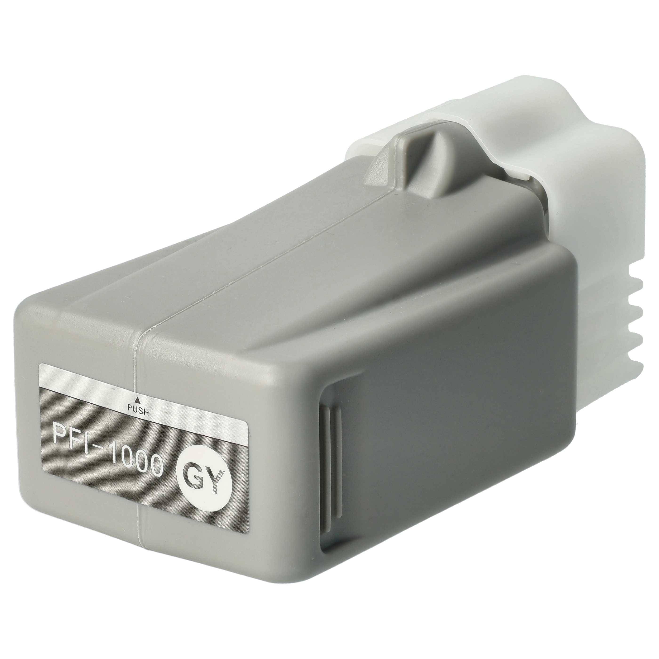 vhbw Tintenpatrone Grau kompatibel mit Canon Imageprograf PRO-1000 Drucker (kompatibel, 80ml + Chip)