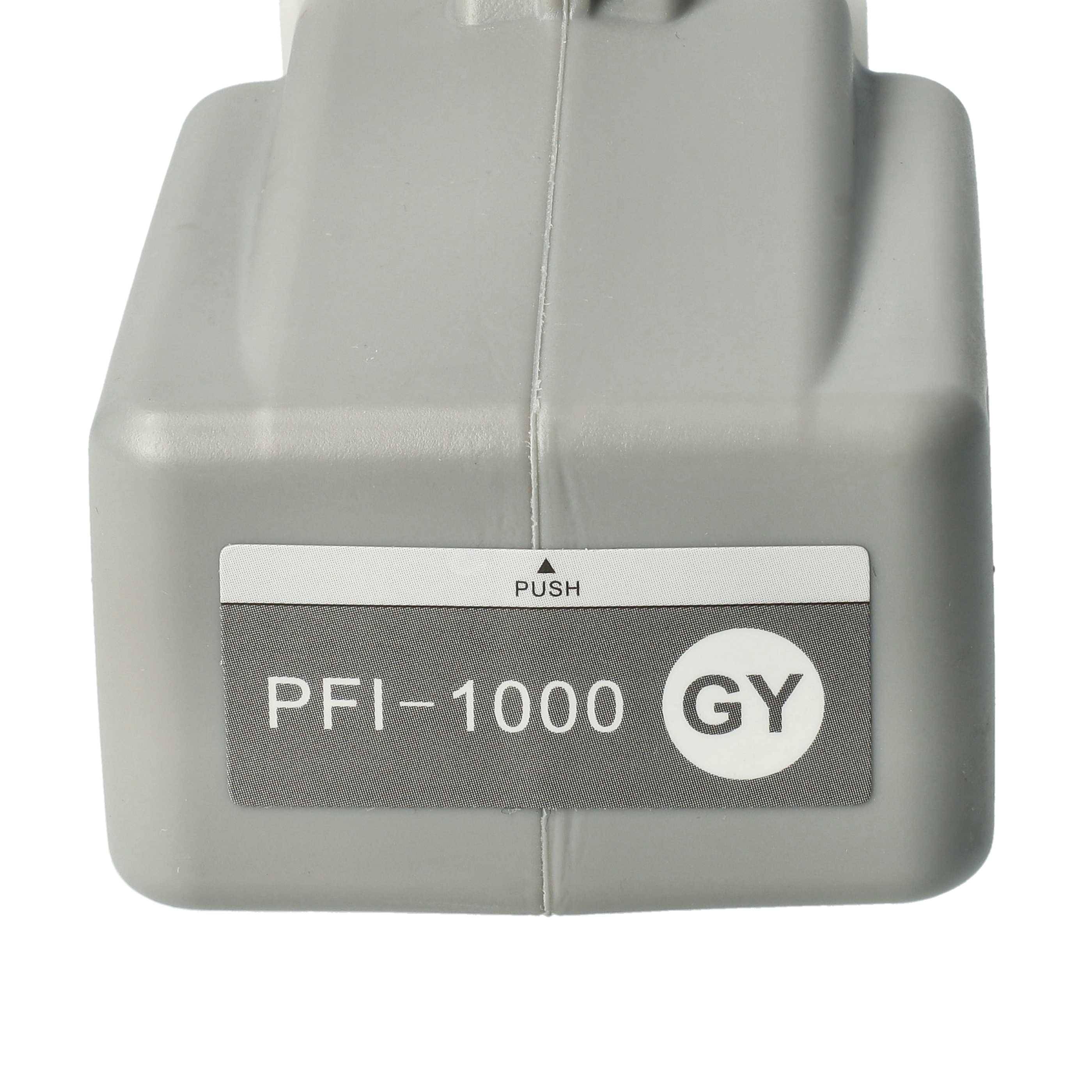 vhbw Tintenpatrone Grau kompatibel mit Canon Imageprograf PRO-1000 Drucker (kompatibel, 80ml + Chip)