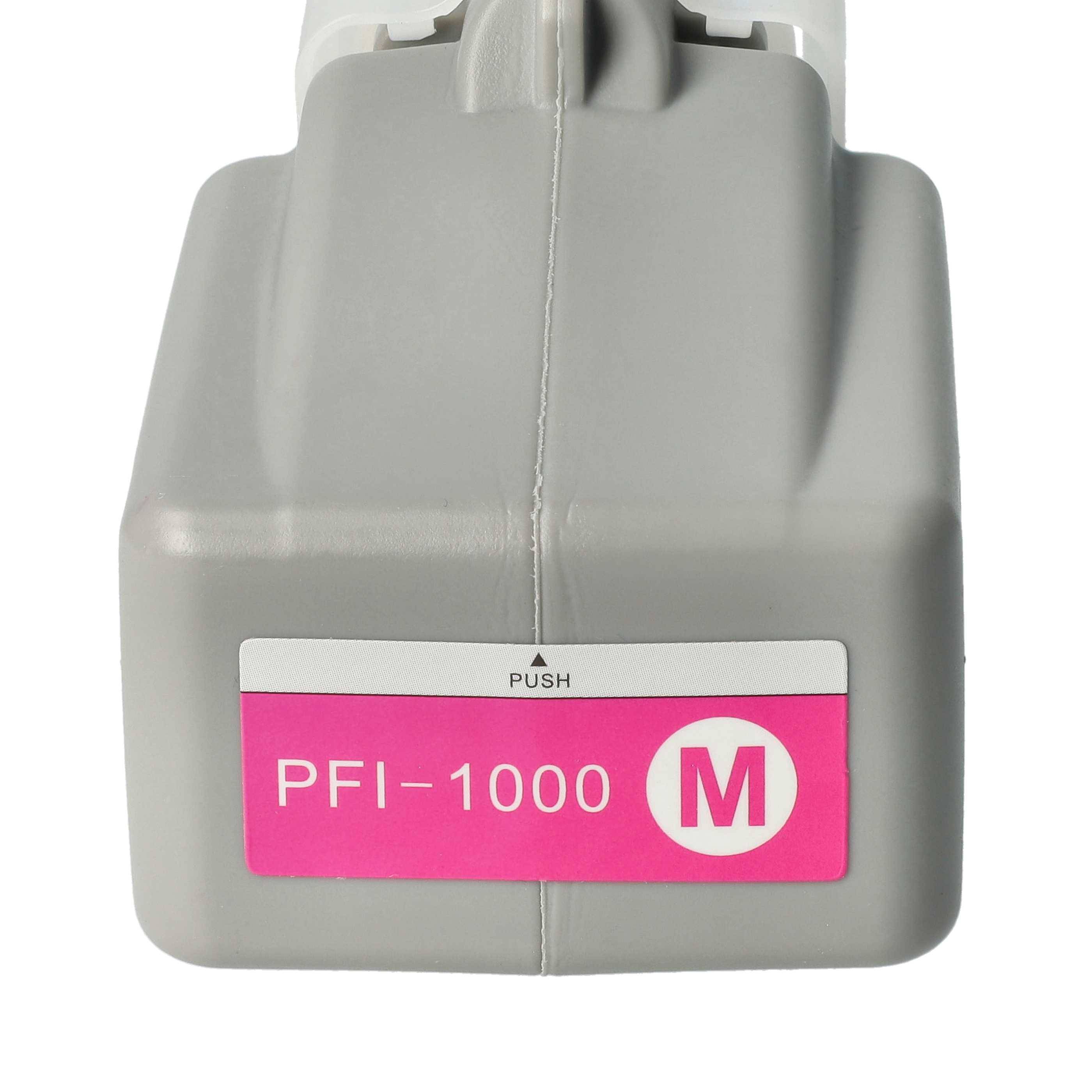 vhbw Patrone Magenta kompatibel mit Canon Imageprograf PRO-1000 | Drucker (kompatibel, 80ml + Chip)