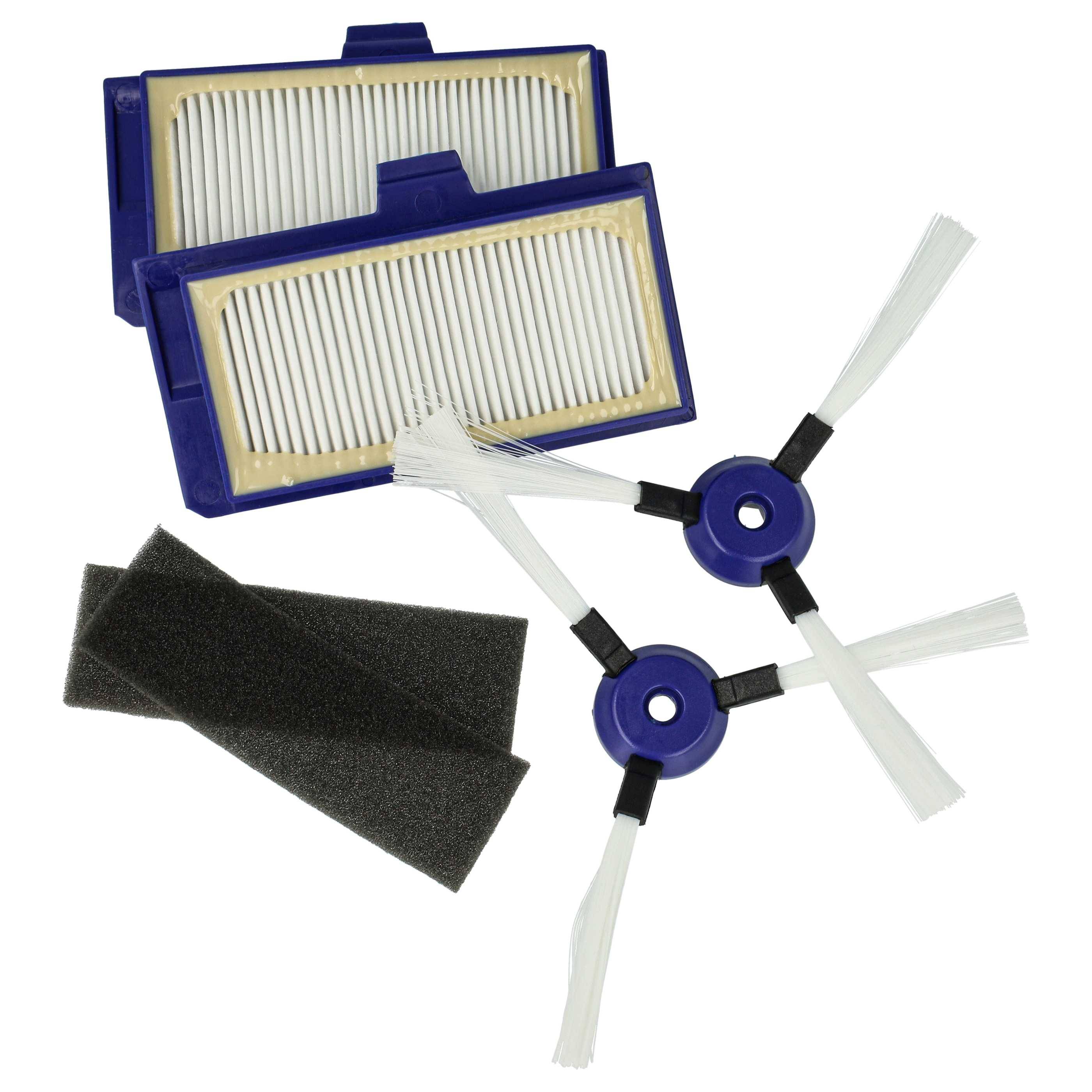 vhbw 6-tlg. Wartungskit kompatibel mit Rowenta Smart Force Extreme RR7157WH Saugroboter