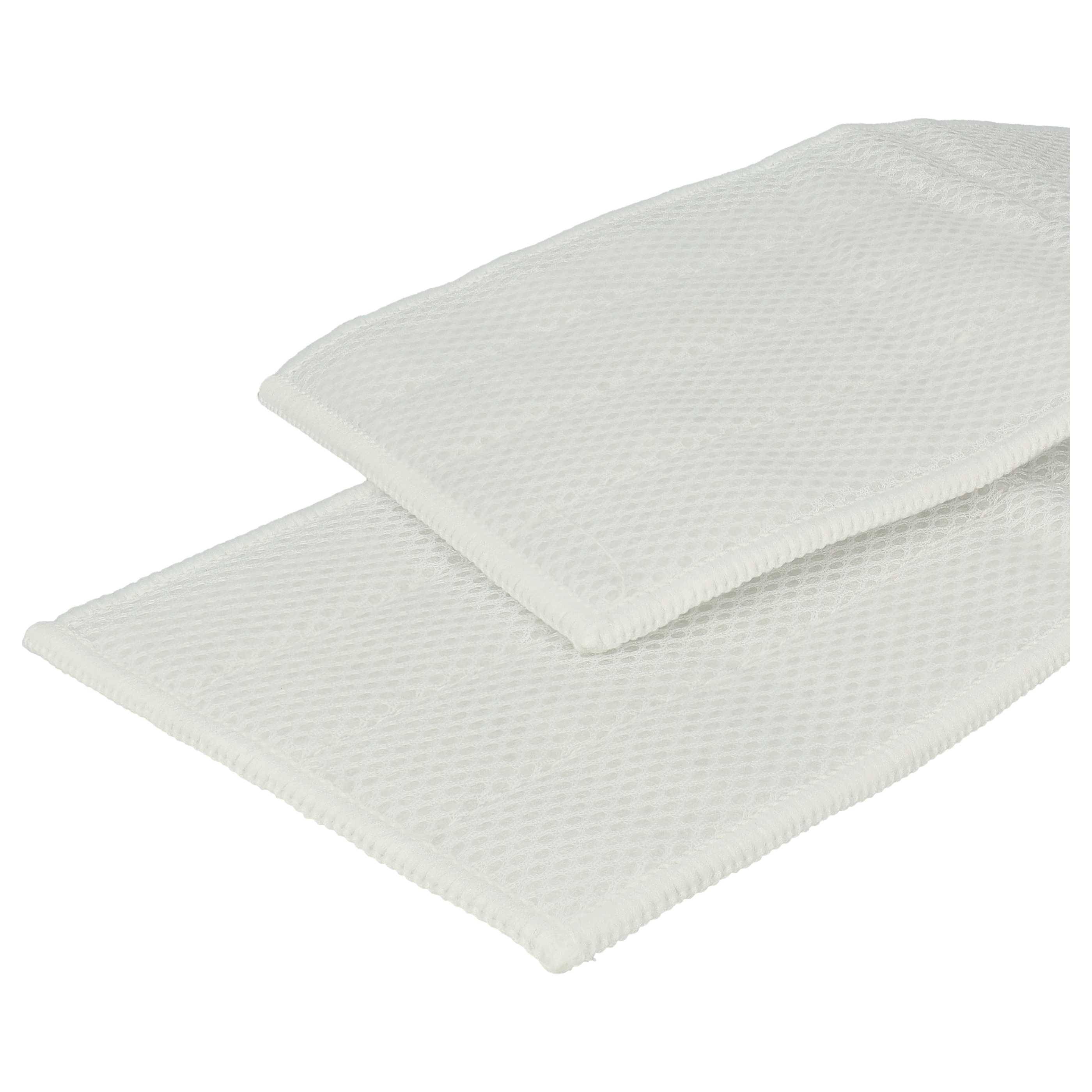 vhbw 2x Ersatzbezug kompatibel mit Kärcher KV 4, KV 4 Premium Fensterwischer, Fensterreiniger