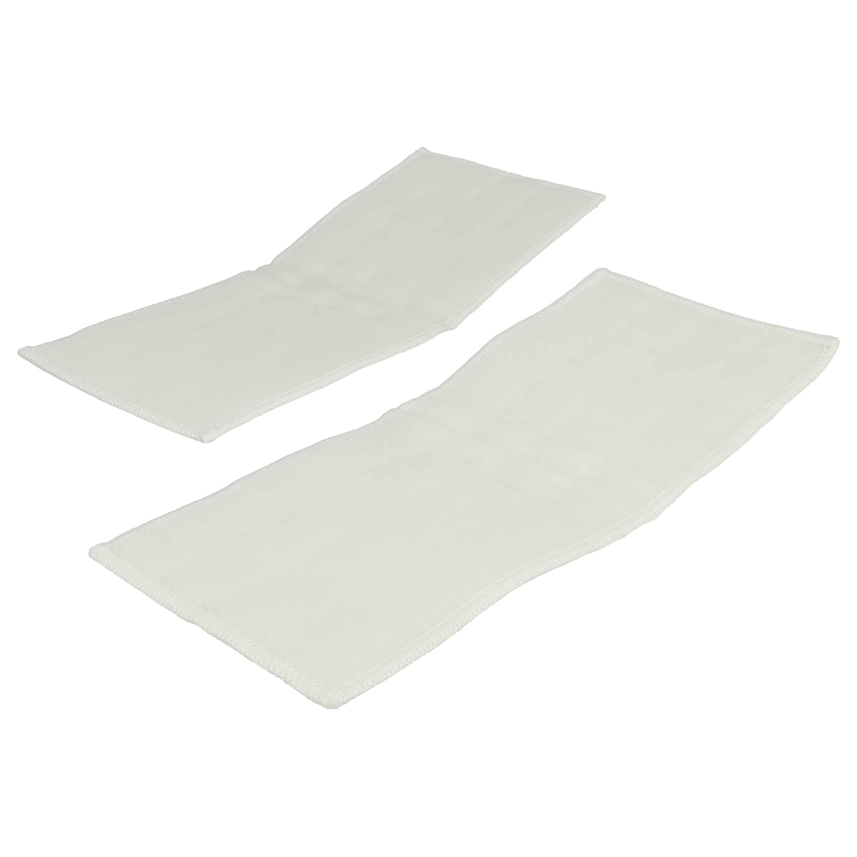 vhbw 2x Ersatzbezug kompatibel mit Kärcher KV 4, KV 4 Premium Fensterwischer, Fensterreiniger