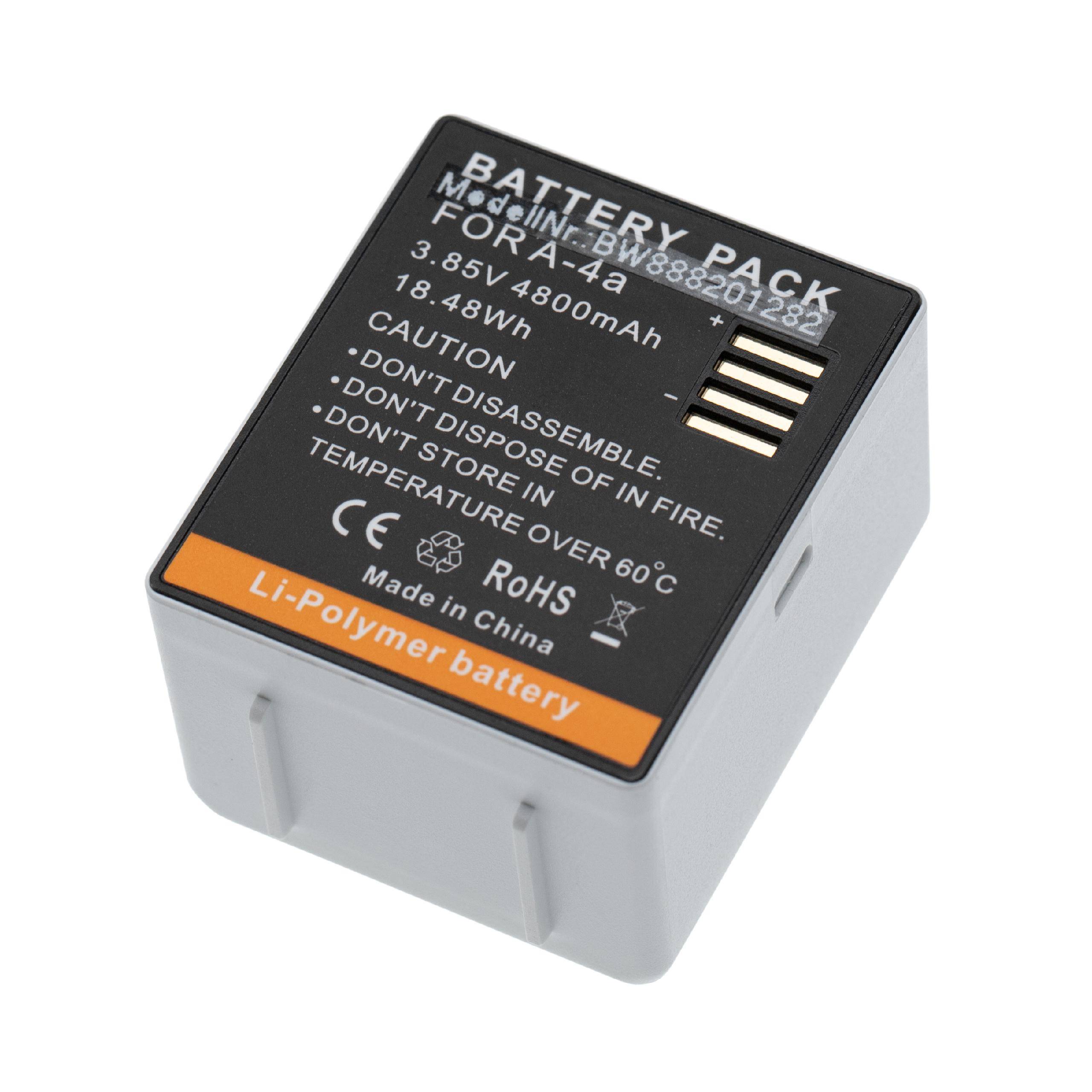 vhbw Akku Ersatz für Arlo 308-1070-01, 308-10069-01 für Knopfkamera, getarnte Kamera (4800 mAh, 3,85 V, Li-Polymer)