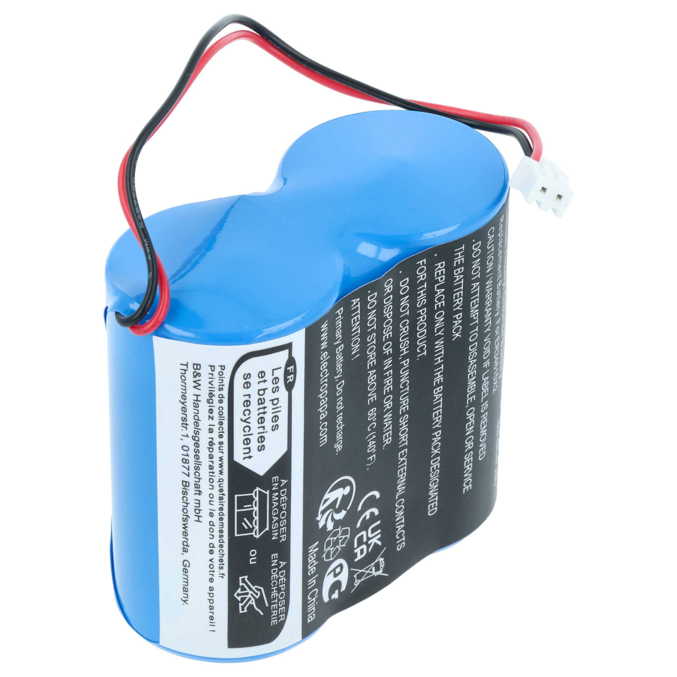 vhbw Batterie kompatibel mit Siemens MAG 8000 Messgerät (27000mAh, 3,6V, Li-MnO2)