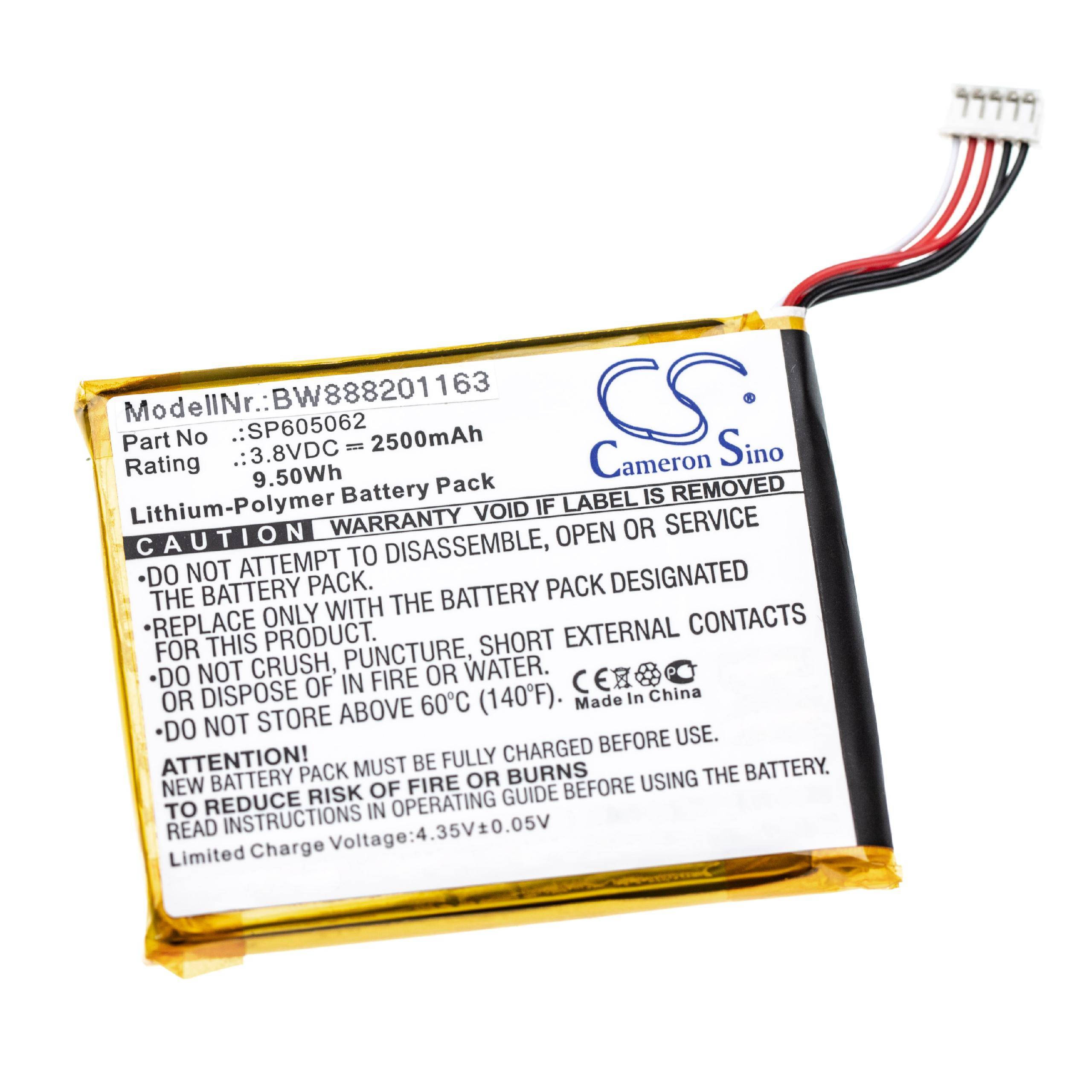 vhbw 1x Akku kompatibel mit VTech 80-169500 | KidiBuzz Tablet Pad (2500 mAh, 3,8 V, Li-Polymer)