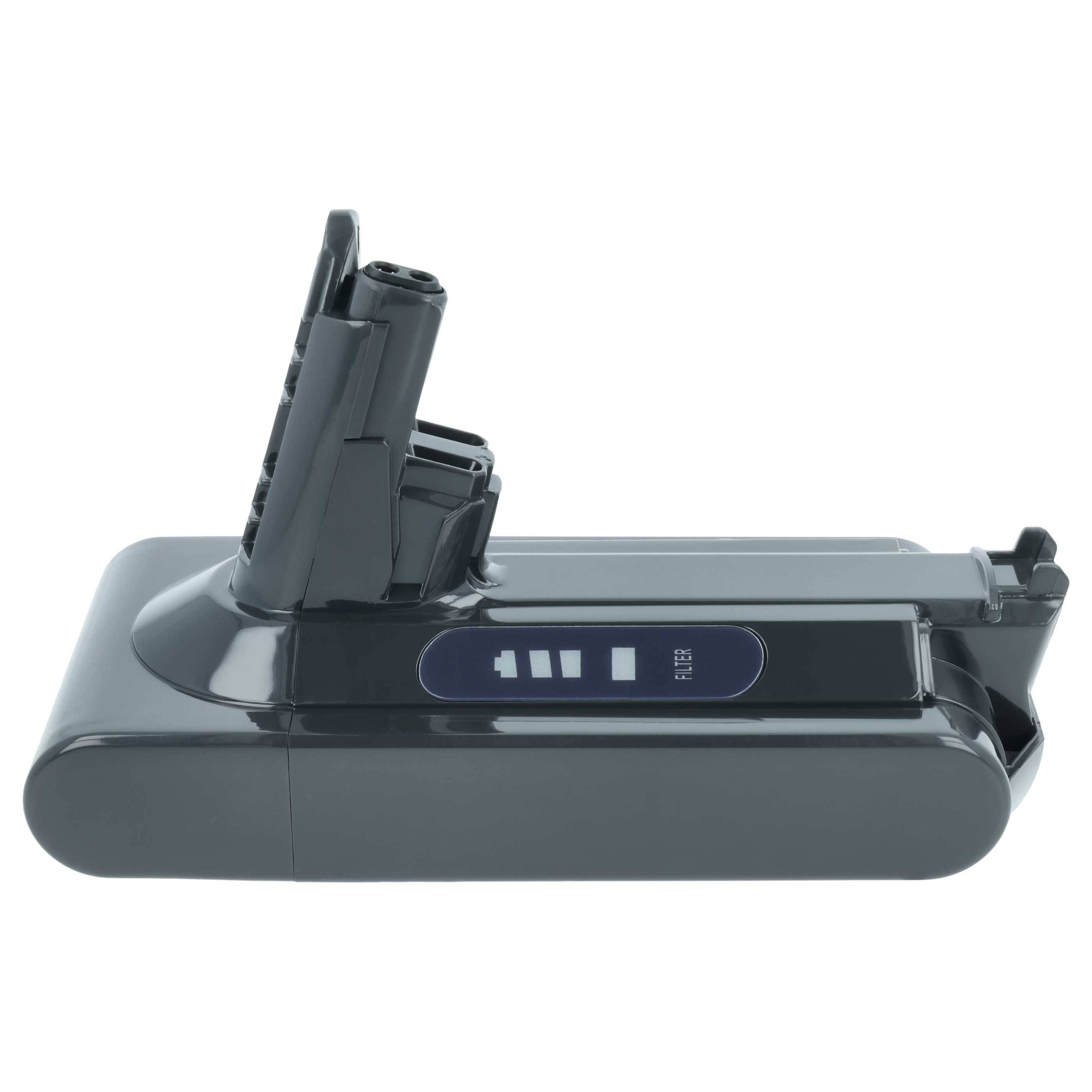 vhbw Akku Ersatz für Dyson SV12 | 969352-07, 969352-02, 206340 für Staubsauger Grau (2500 mAh, 25,2 V, Li-Ion)