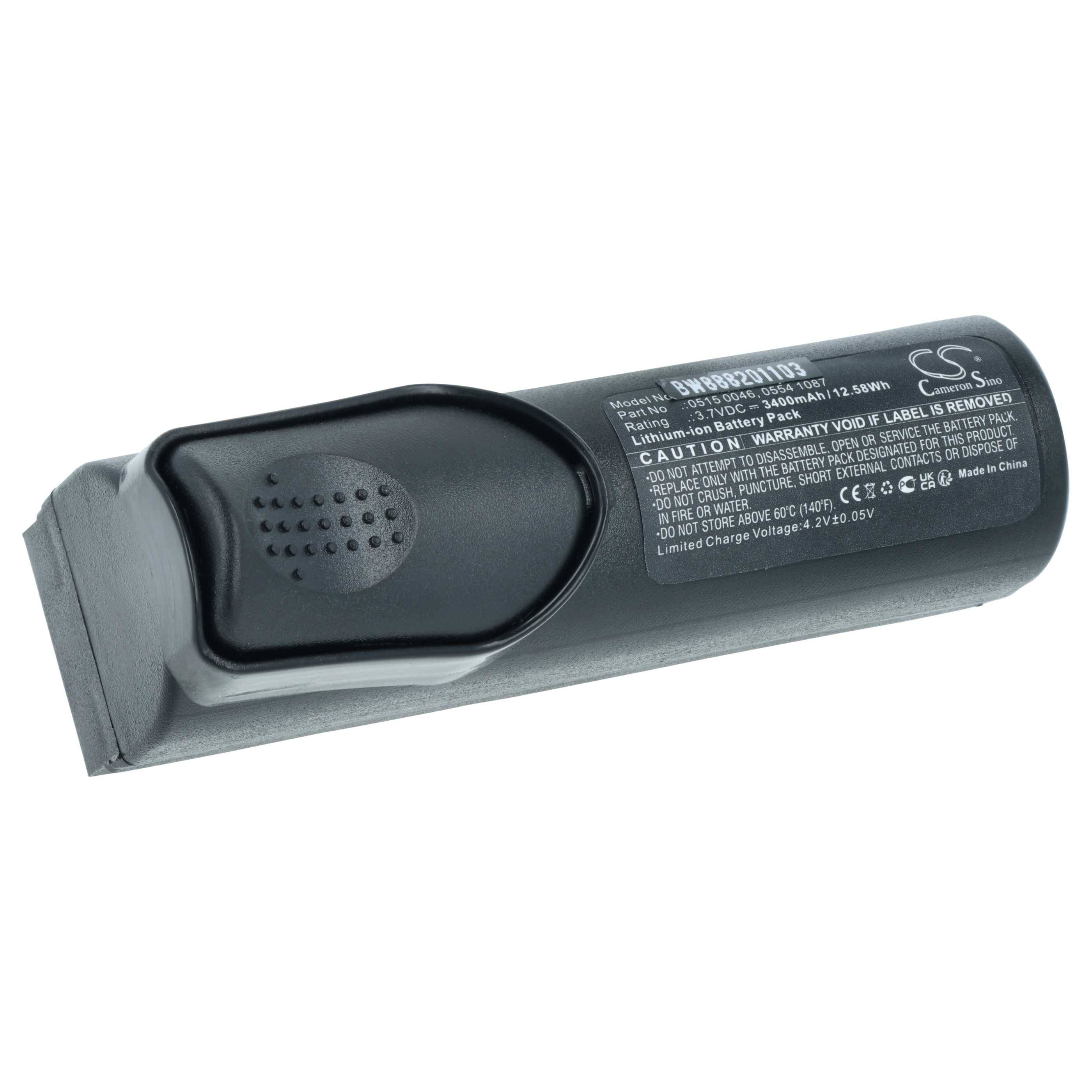 vhbw Akku kompatibel mit Testo 310, 320, 327, 330, 350, 870, 870-1 Messgerät (3400mAh, 3,7V, Li-Ion)