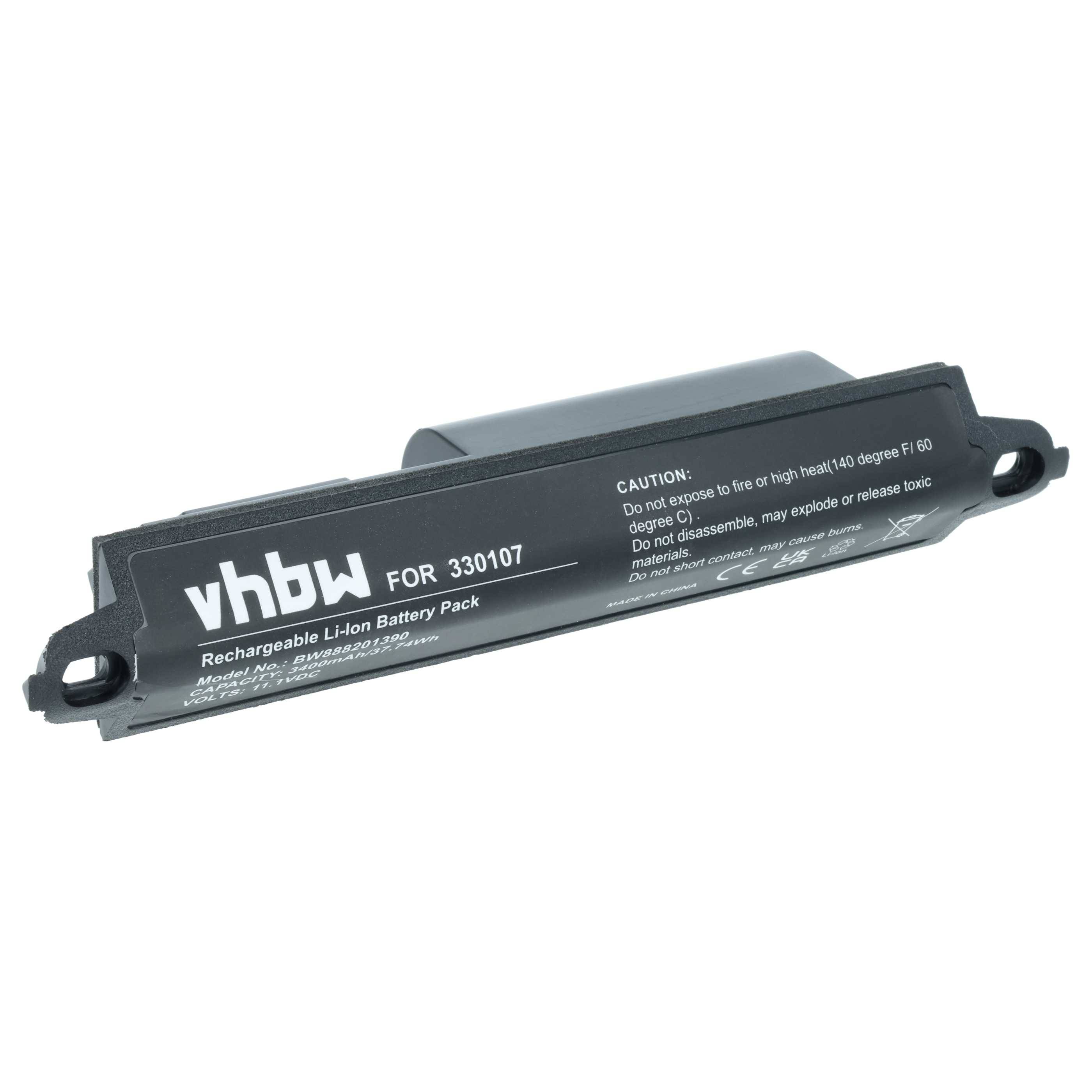 vhbw Akku kompatibel mit Bose SoundTouch 20 | Lautsprecher Boxen Speaker (3400 mAh, 11,1 V, Li-Ion)