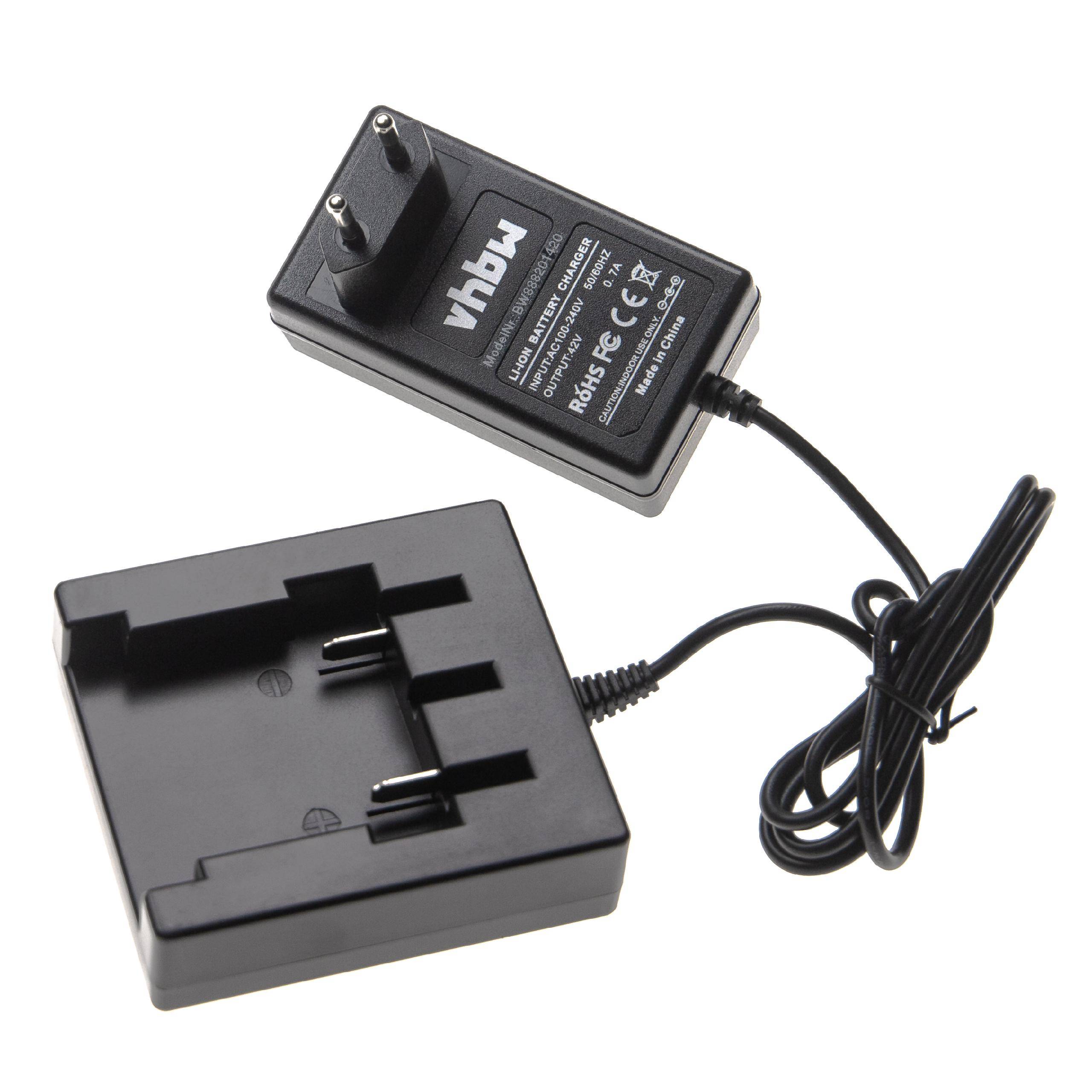 vhbw Ladegerät kompatibel mit Cramer 40CS12, 40CS15, 40HD61, 40LM35, 40LM41, 40PHA, 40PS, 40T05, 40T07, 40V110 Werkzeug Li-Ion-Akkus