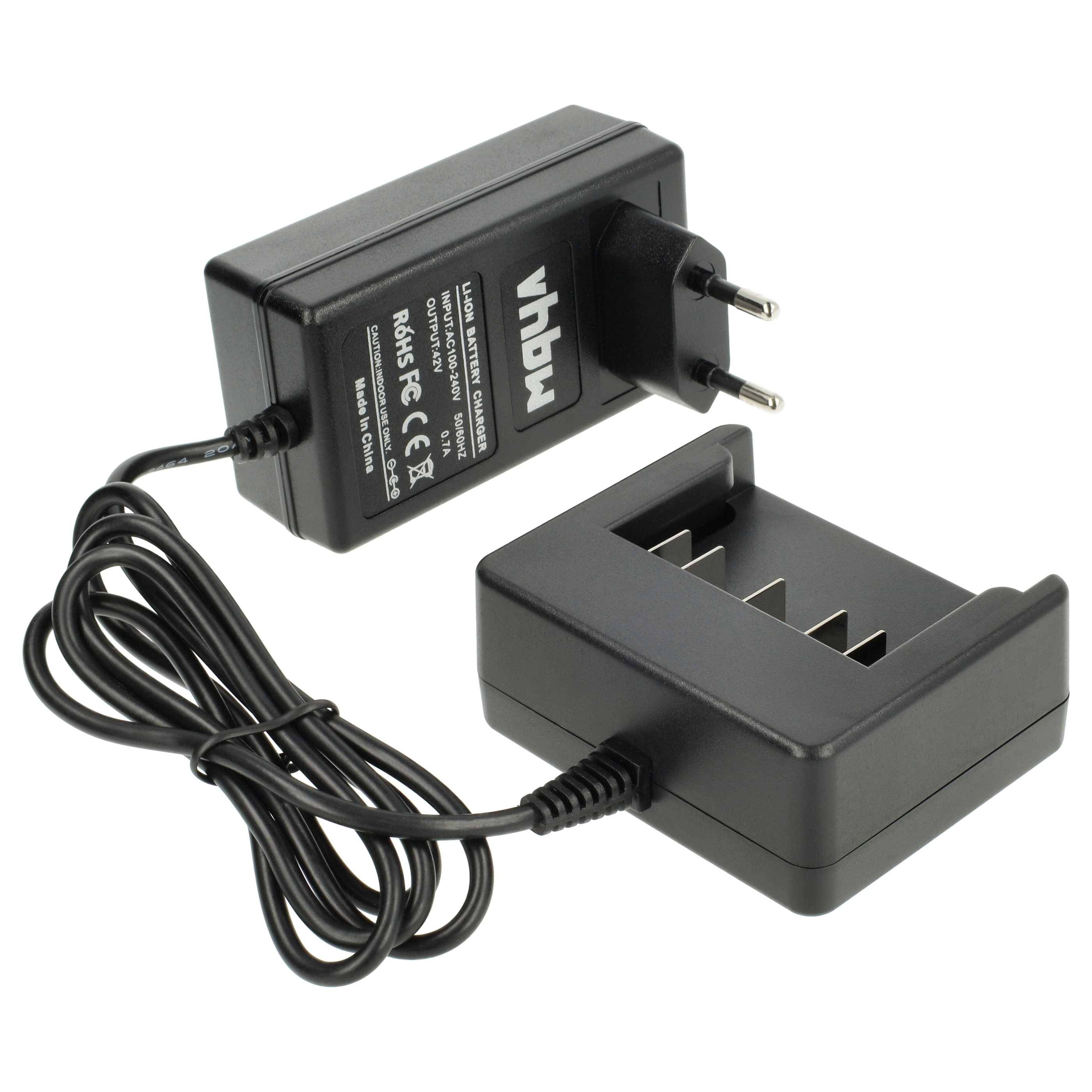 vhbw Ladegerät kompatibel mit Bosch FL36, 18636-02, GBH 36 V-LI Plus, 18636-03, 38636-01, GBH 36 V-Li, DDH361-01 Werkzeug Akkus