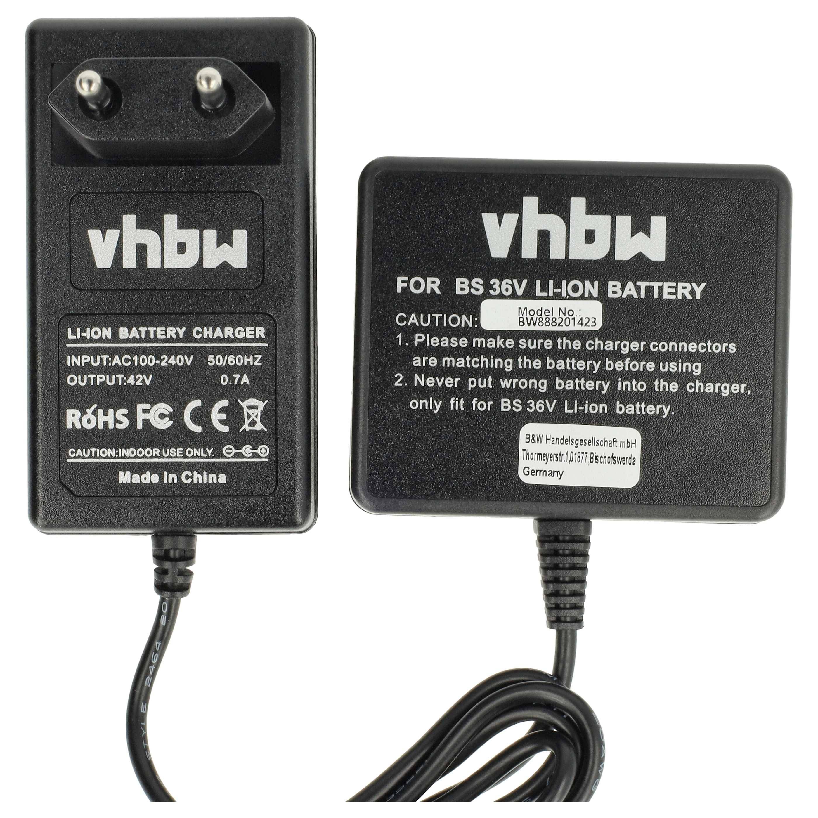 vhbw Ladegerät kompatibel mit Bosch 2 607 336 108, 2 607 336 107, 2 607 336 004, BAT838, BAT836, BAT810, BAT83, BAT818 Werkzeug Akkus