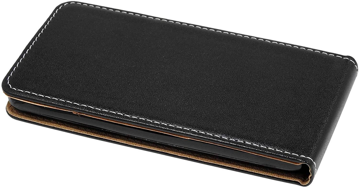 cofi1453® Flip Case kompatibel mit HUAWEI Y5P Handy Tasche vertikal aufklappbar Schutzhülle Klapp Hülle Schwarz