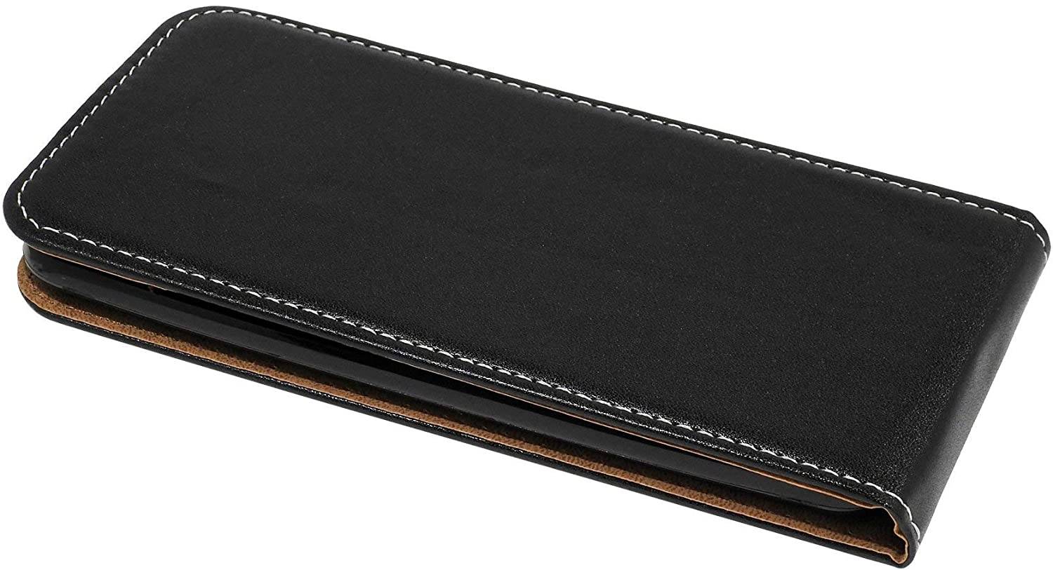 cofi1453® Flip Case kompatibel mit Samsung Galaxy M21 (M215F) Handy Tasche vertikal aufklappbar Schutzhülle Klapp Hülle Schwarz