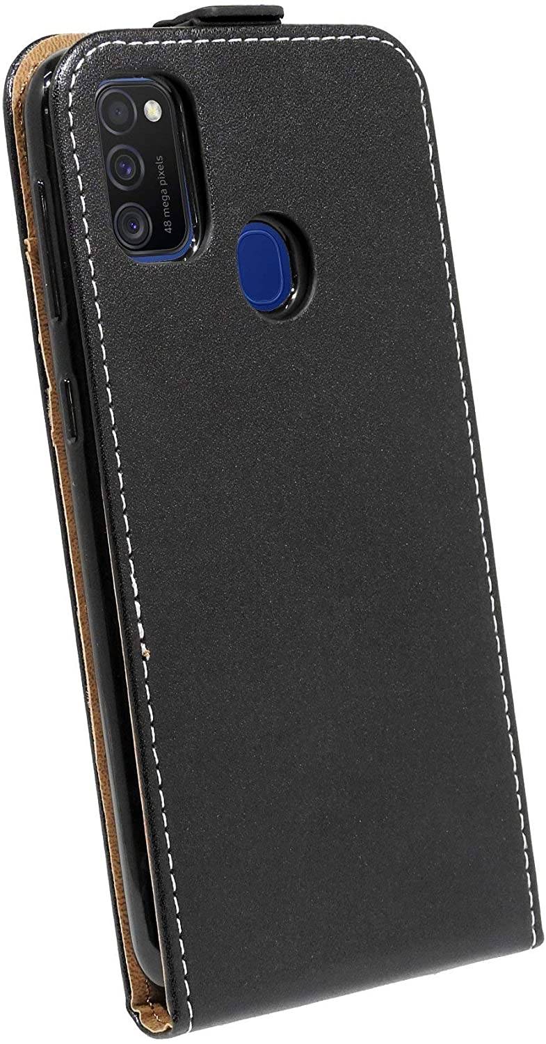 cofi1453® Flip Case kompatibel mit Samsung Galaxy M30s (M307F) Handy Tasche vertikal aufklappbar Schutzhülle Klapp Hülle Schwarz