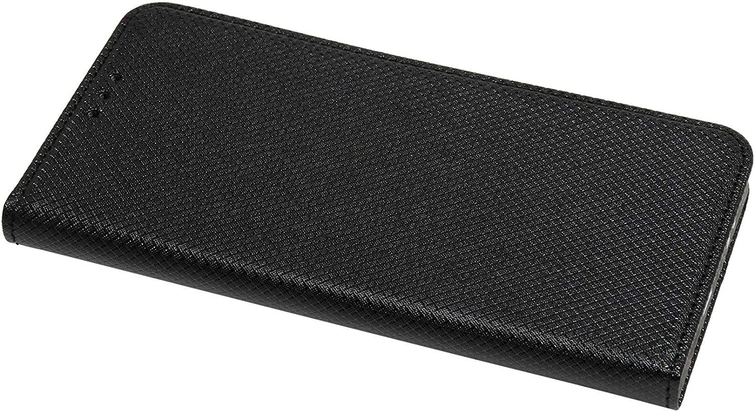 Buch Tasche "Smart" kompatibel mit SAMSUNG GALAXY M30S ( M307F ) Handy Hülle Etui Brieftasche Schutzhülle mit Standfunktion, Kartenfach Schwarz