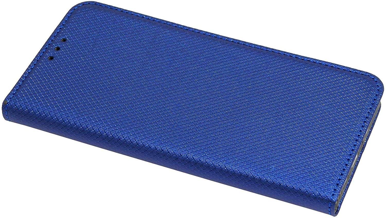 Buch Tasche "Smart" kompatibel mit SAMSUNG GALAXY M30S ( M307F ) Handy Hülle Etui Brieftasche Schutzhülle mit Standfunktion, Kartenfach Blau