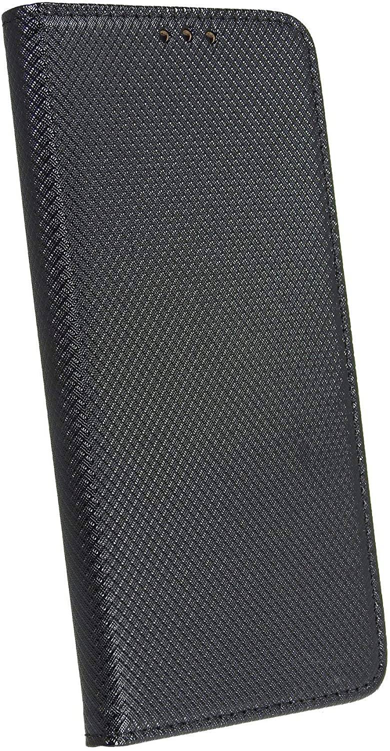 Buch Tasche "Smart" kompatibel mit SAMSUNG GALAXY A31 ( A315F ) Handy Hülle Etui Brieftasche Schutzhülle mit Standfunktion, Kartenfach Schwarz