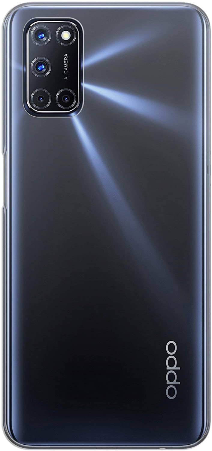 cofi1453® Silikon Hülle Basic kompatibel mit Oppo A52 Case TPU Soft Handy Cover Schutz Transparent