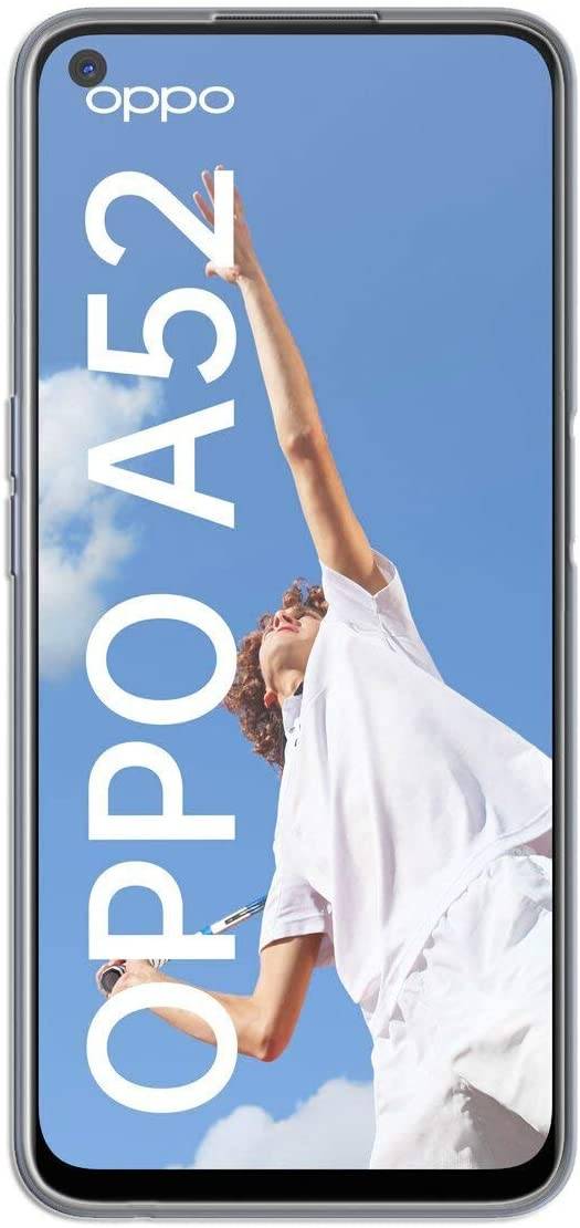 cofi1453® Silikon Hülle Basic kompatibel mit Oppo A52 Case TPU Soft Handy Cover Schutz Transparent