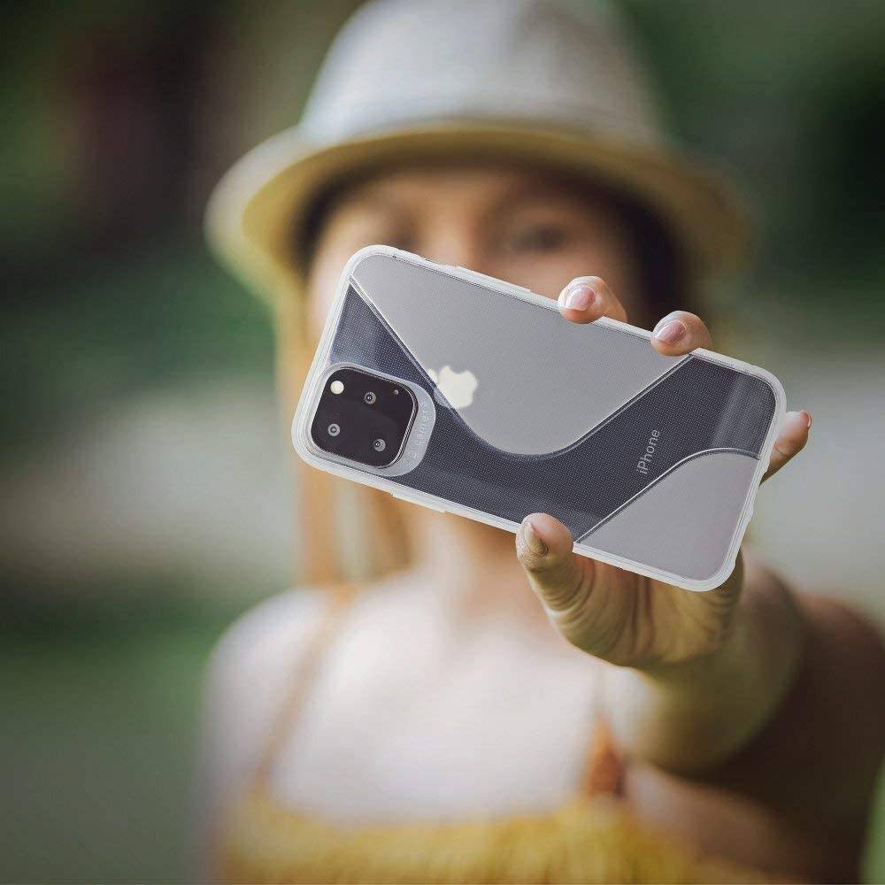 cofi1453® S-Line Hülle Bumper kompatibel mit Huawei P Smart 2020 Silikonhülle Stoßfest Handyhülle TPU Case Cover in Transparent