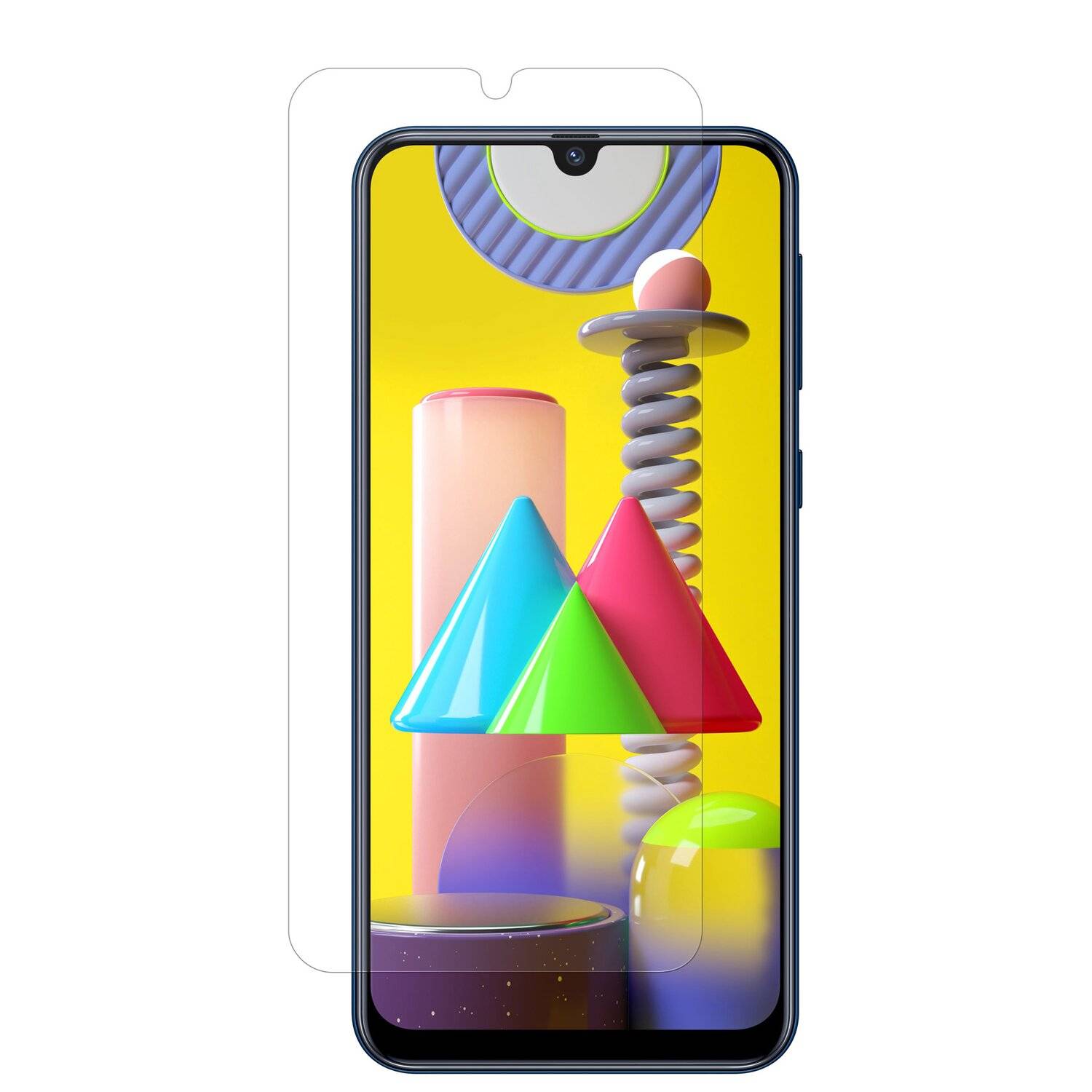 cofi1453® Schutzglas 9H kompatibel mit Samsung Galaxy M31 (M315F) Displayschutzfolie Schutzfolie Passgenau Glas