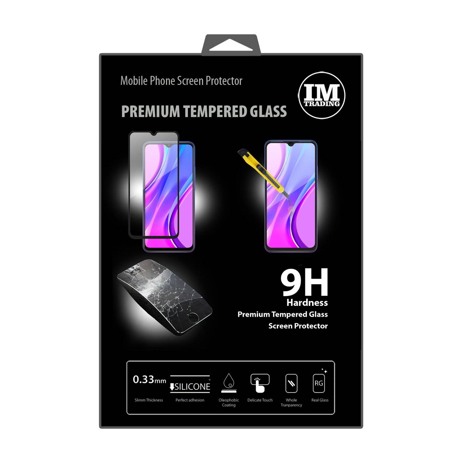 cofi1453® 5D Schutz Glas kompatibel mit XIAOMI REDMI 9 Curved Schutz Folie Vollständig Klebend und Abdeckung