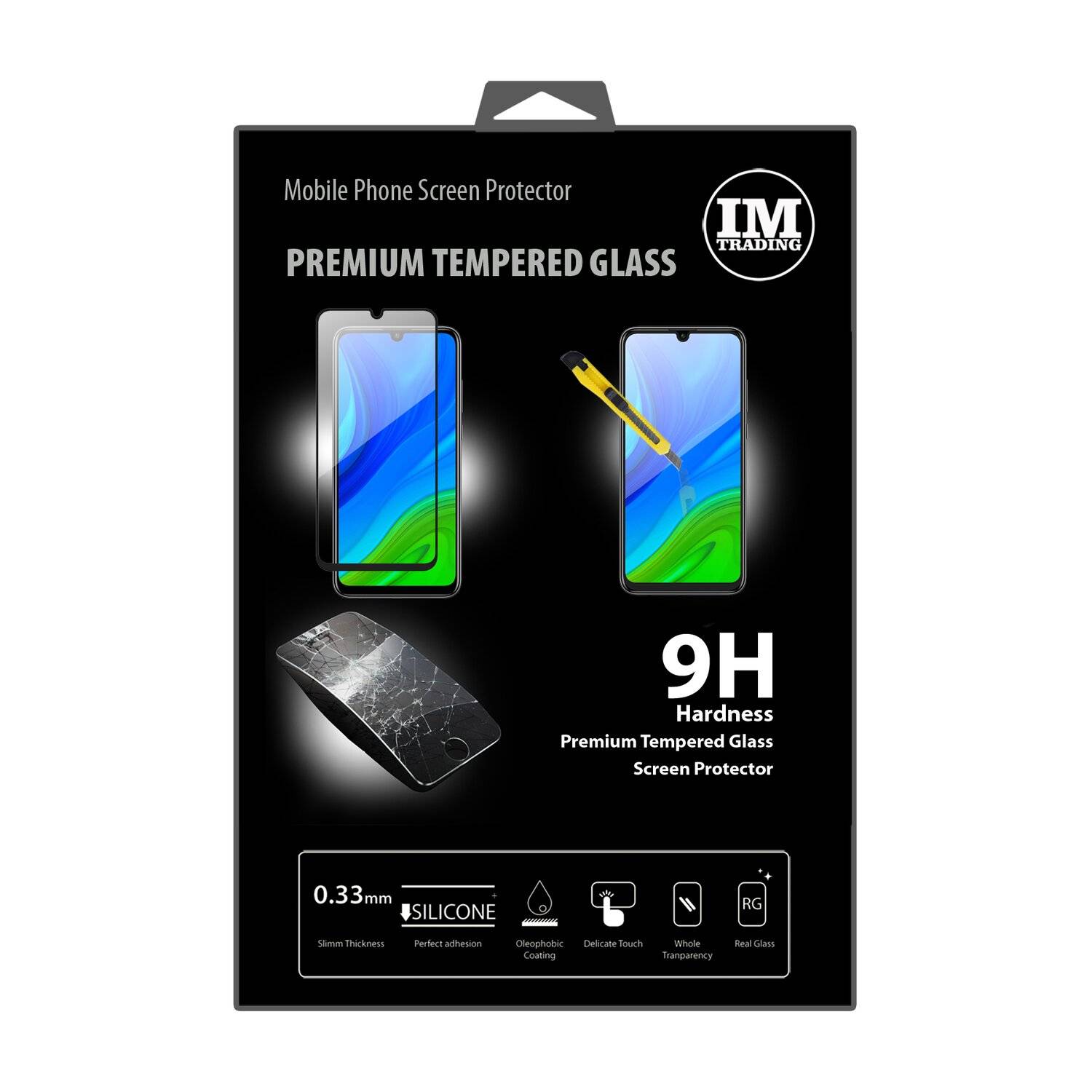 cofi1453® 5D Schutz Glas Folie kompatibel mit HUAWEI P SMART 2020 Curved Schutz Folie Vollständig Klebend und Abdeckung