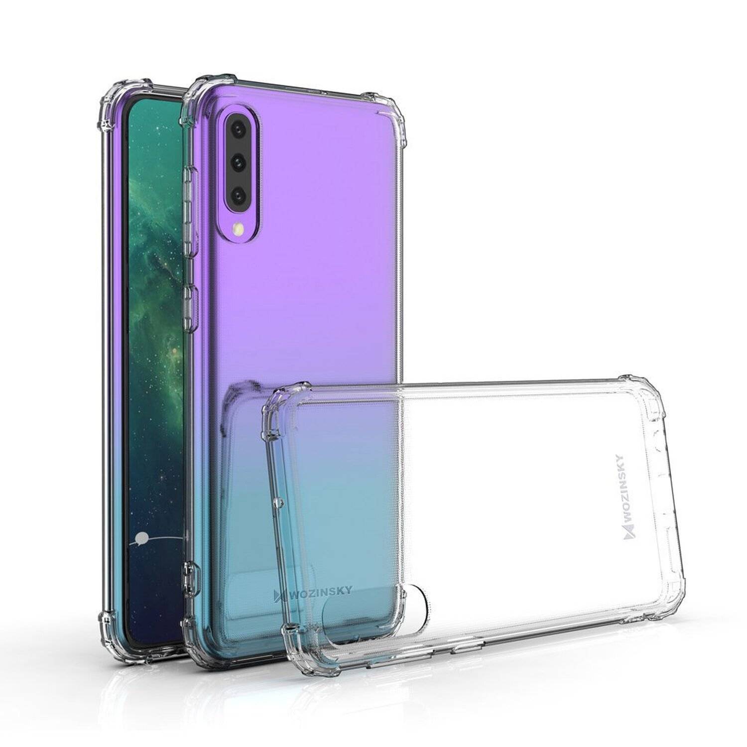 Schutzhülle Bumper Wozinsky Armor SchutzHülle kompatibel mit Xiaomi Mi CC9 Silikon Hülle Zubehör Tasche Schutzschale Schutz in Transparent