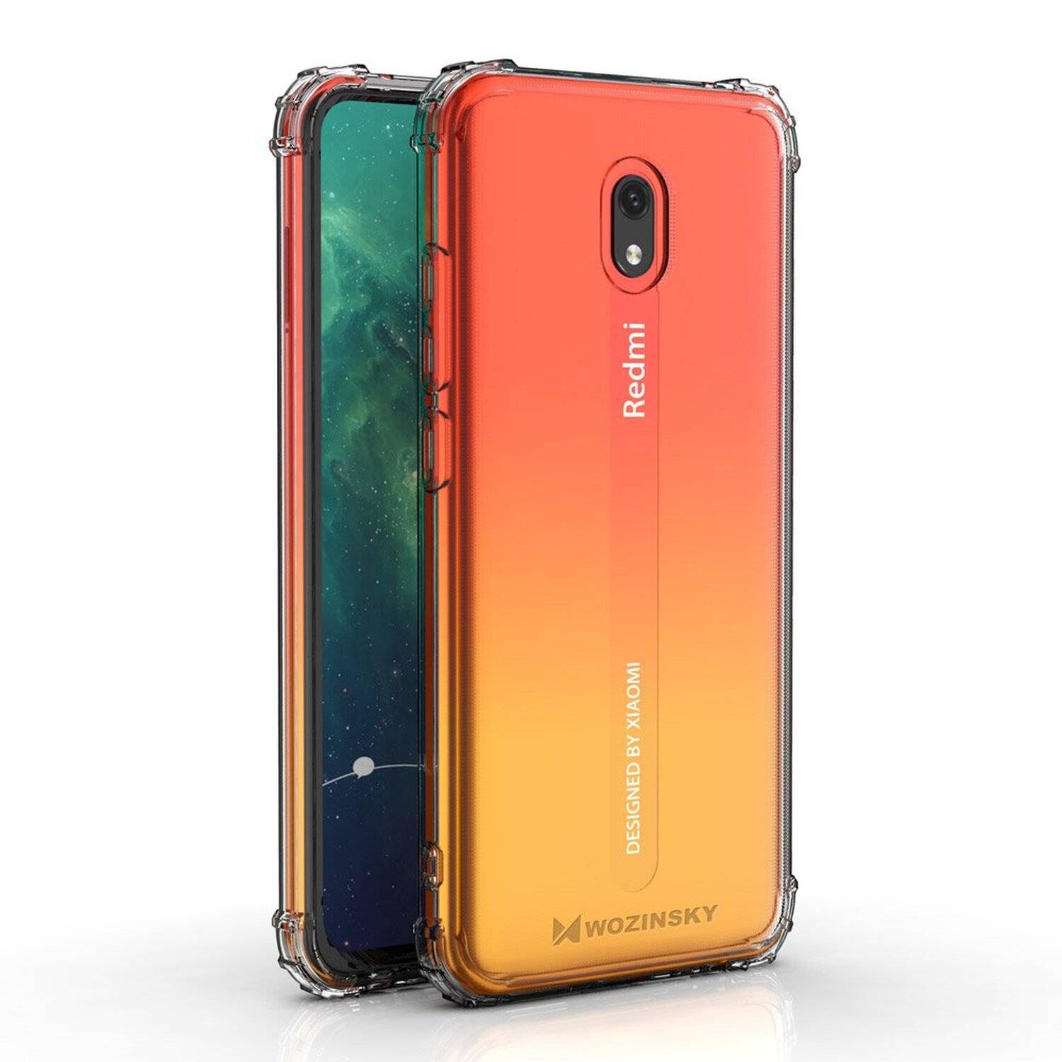 Schutzhülle Bumper Roar Armor SchutzHülle kompatibel mit Xiaomi Redmi 8 Silikon Hülle Zubehör Tasche Schutzschale Schutz in Transparent