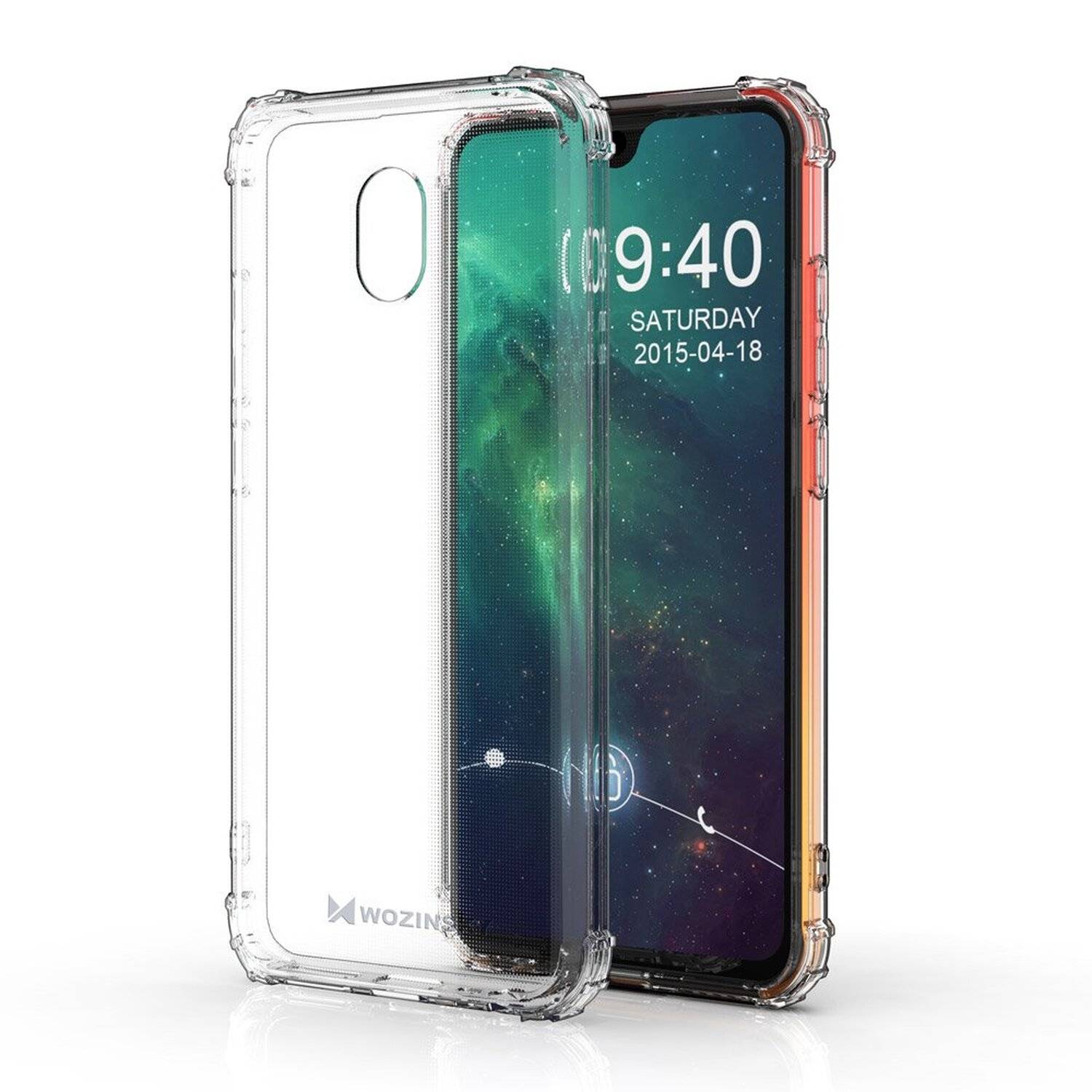 Schutzhülle Bumper Roar Armor SchutzHülle kompatibel mit Xiaomi Redmi 8 Silikon Hülle Zubehör Tasche Schutzschale Schutz in Transparent