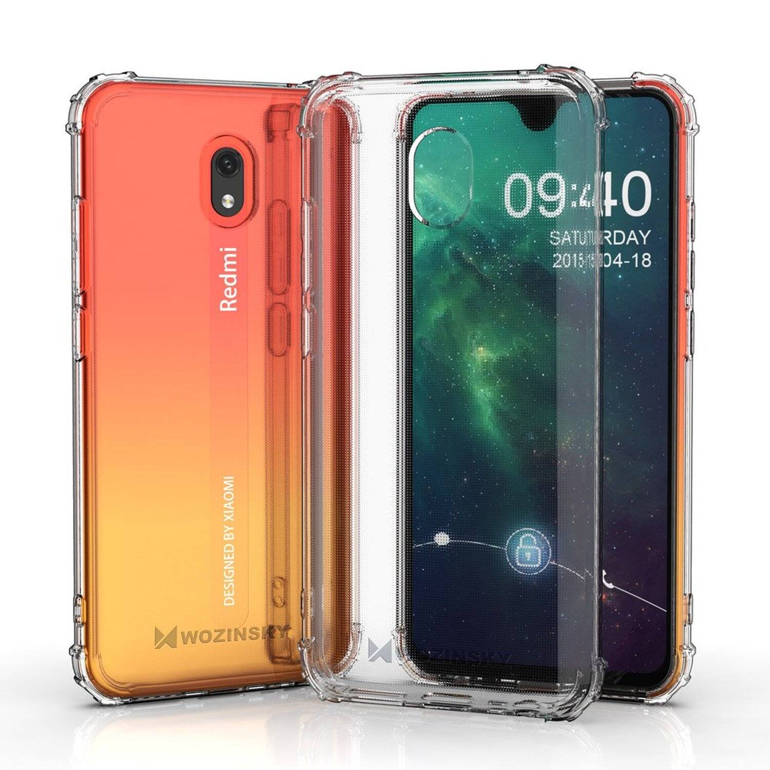 Schutzhülle Bumper Roar Armor SchutzHülle kompatibel mit Xiaomi Redmi 8 Silikon Hülle Zubehör Tasche Schutzschale Schutz in Transparent