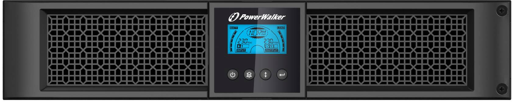 BLUEWALKER - PowerWalker VI 1000E/RT LCD - USV - Wechselstrom 220/230/240 V - 900 Watt - 1000 VA - 9 Ah - RS-232, USB -