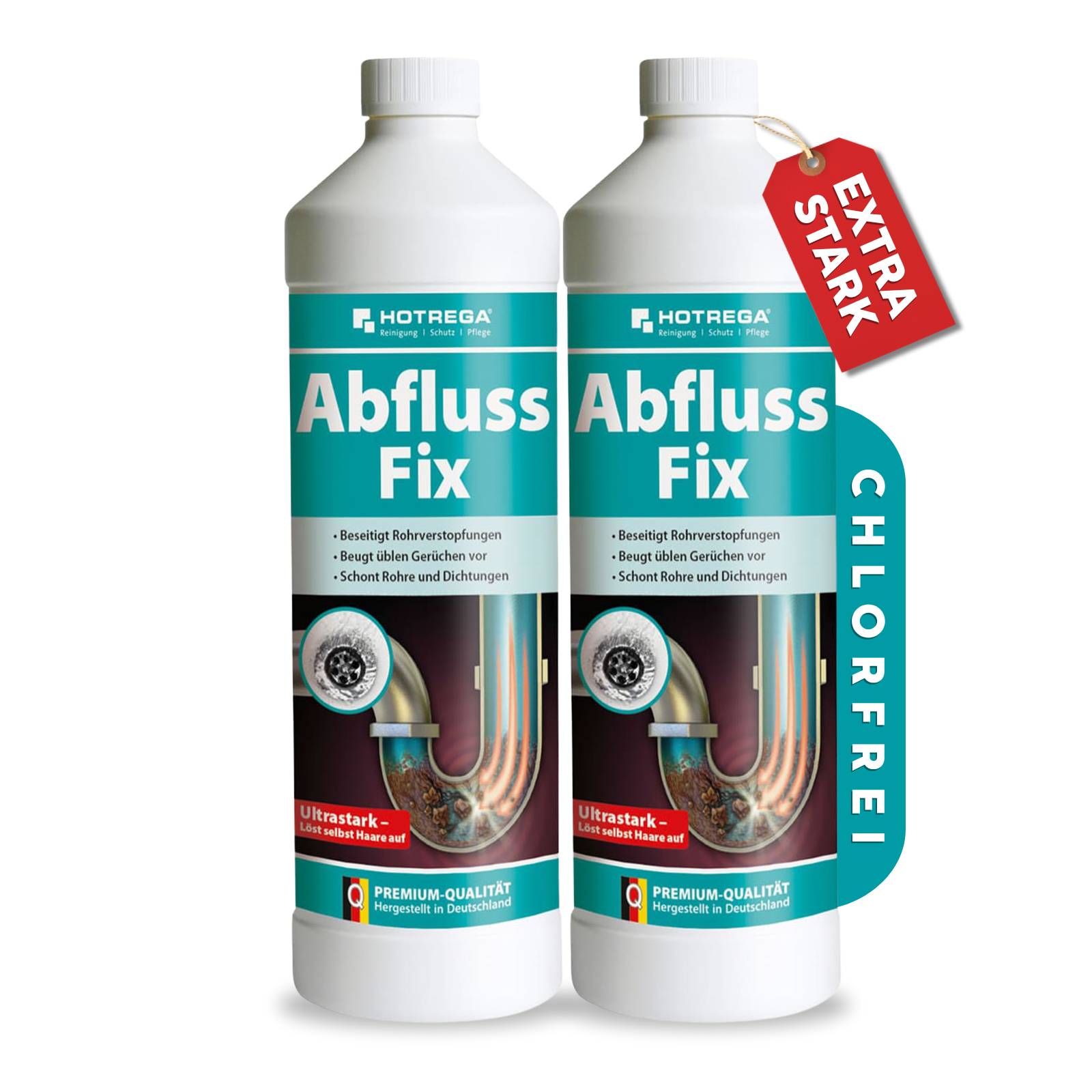 HOTREGA Abfluss Fix 1L Konzentrat - 2 Stück