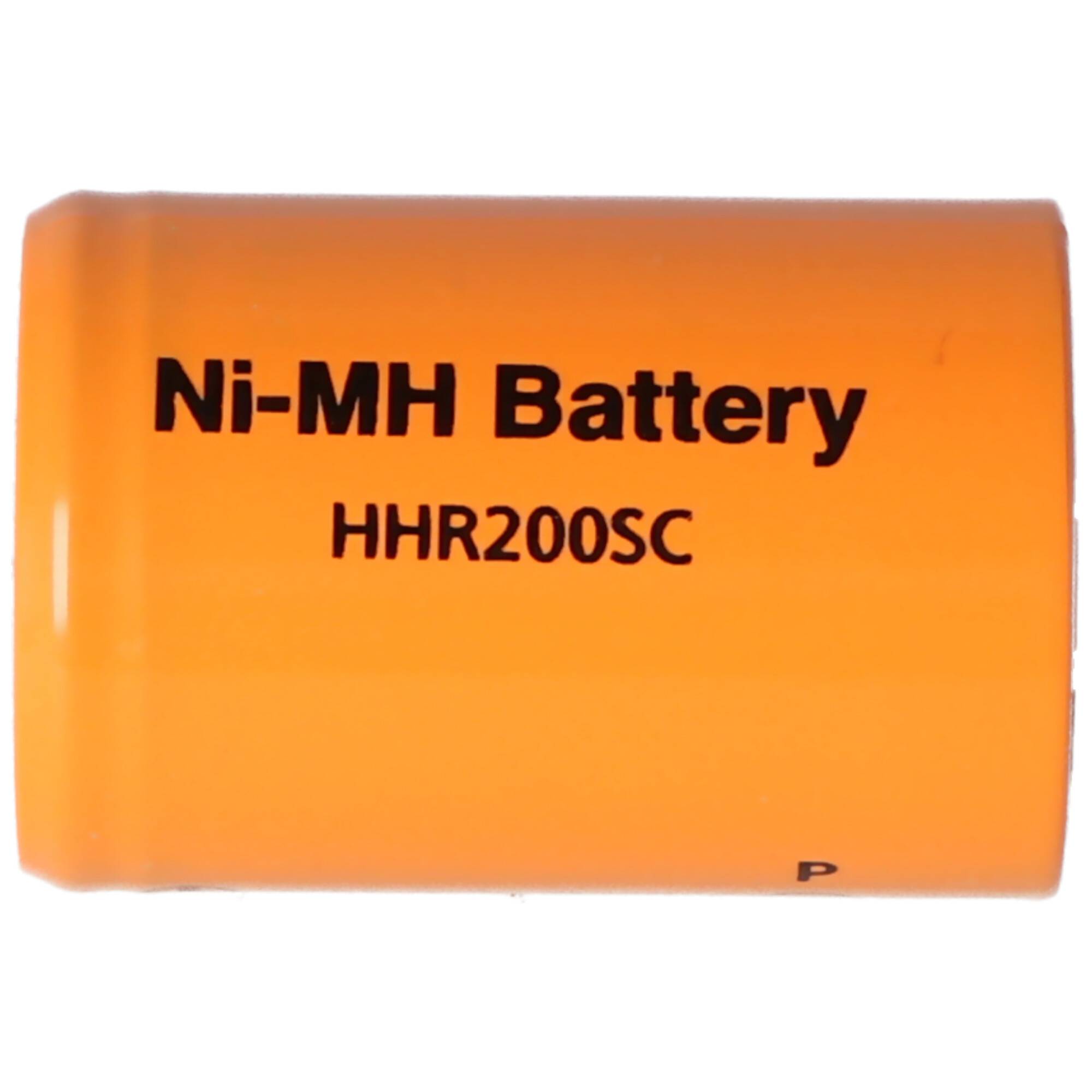 4/5 SUB-C Panasonic HHR200SC NiMH Akku Flattop Abmessungen 22,2x34mm