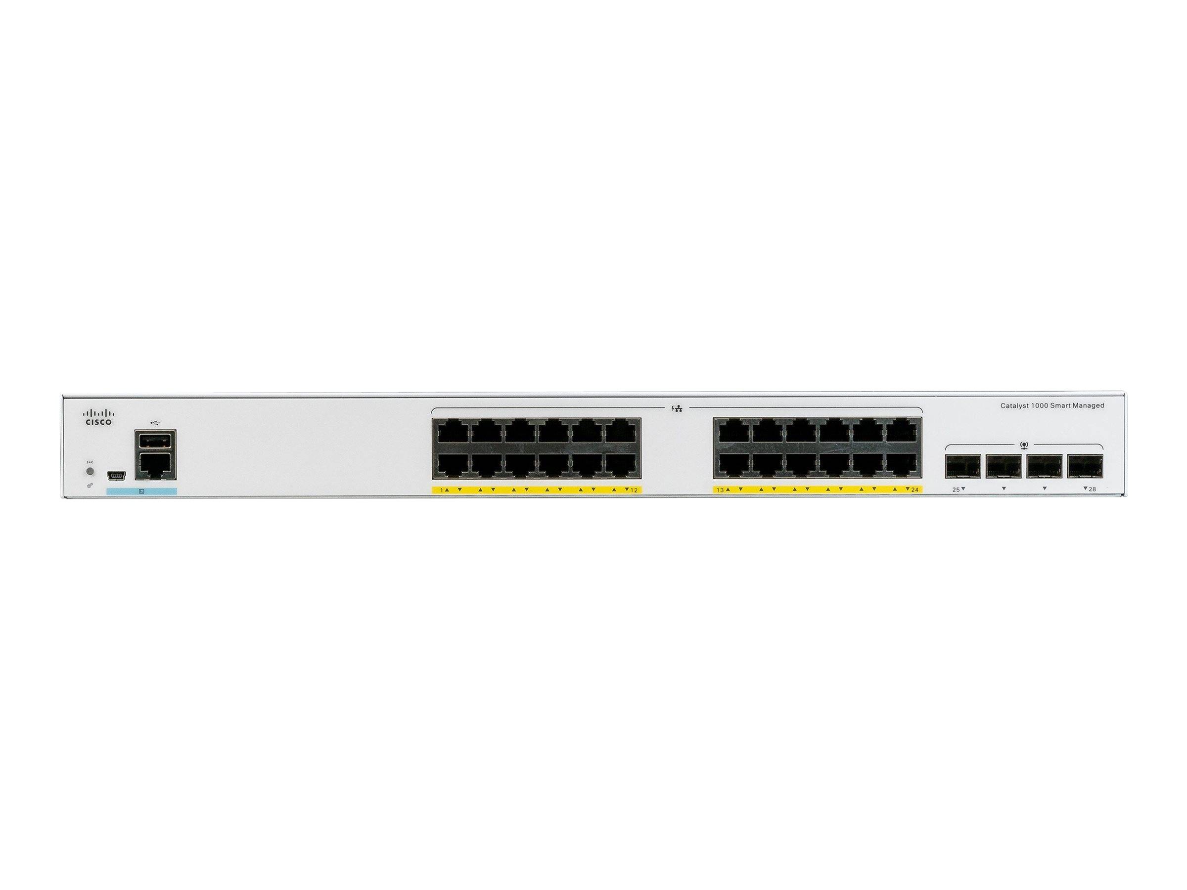 Cisco Catalyst 1000-24FP-4X-L - Switch - managed - 24 x 10/100/1000 (PoE+)