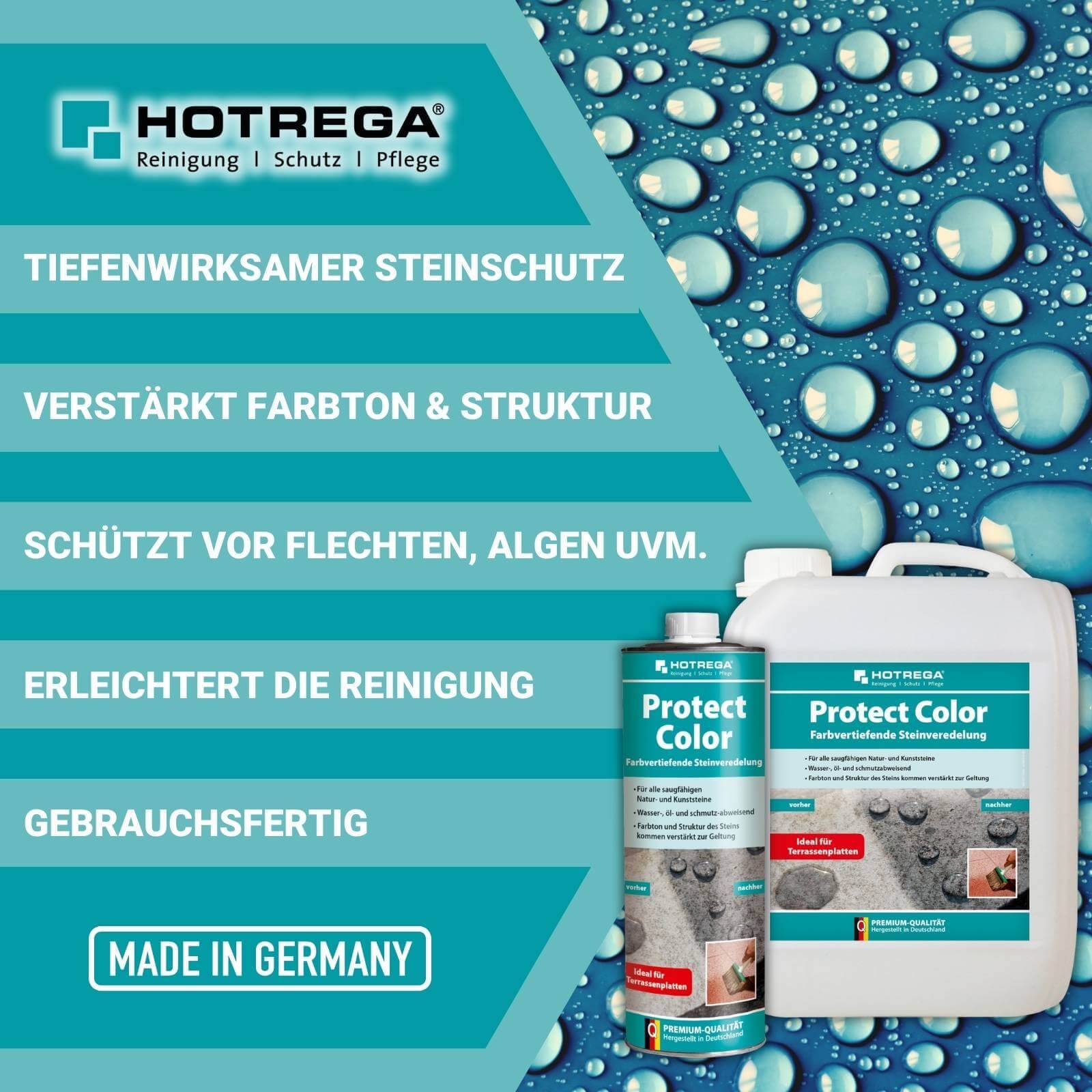 HOTREGA Steinimprägnierung Protect Color farbvertiefend 1 l