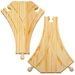 2er Set Weichen aus Holz je ca. 18x12,5cm Weichenset Holzeisenbahn Bogenweichen 2er Set Weichen aus Holz je ca. 18x12,5cm Weichenset Holzeisenbahn Bogenweichen