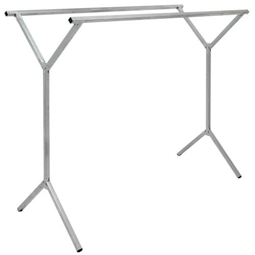 klappbarer Kleiderständer 2 Aufhängestangen Garderobenständer Wäscheständer 150cm lang Mehrzweckstand 100% Metall Silber klappbarer Kleiderständer 2 Aufhängestangen Garderobenständer Wäscheständer 150cm lang Mehrzweckstand 100% Metall Silber